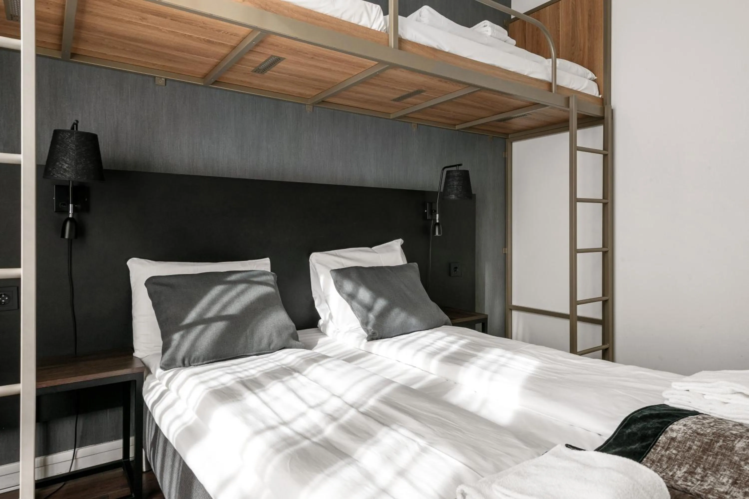 Bed in K7 Hotel Oslo