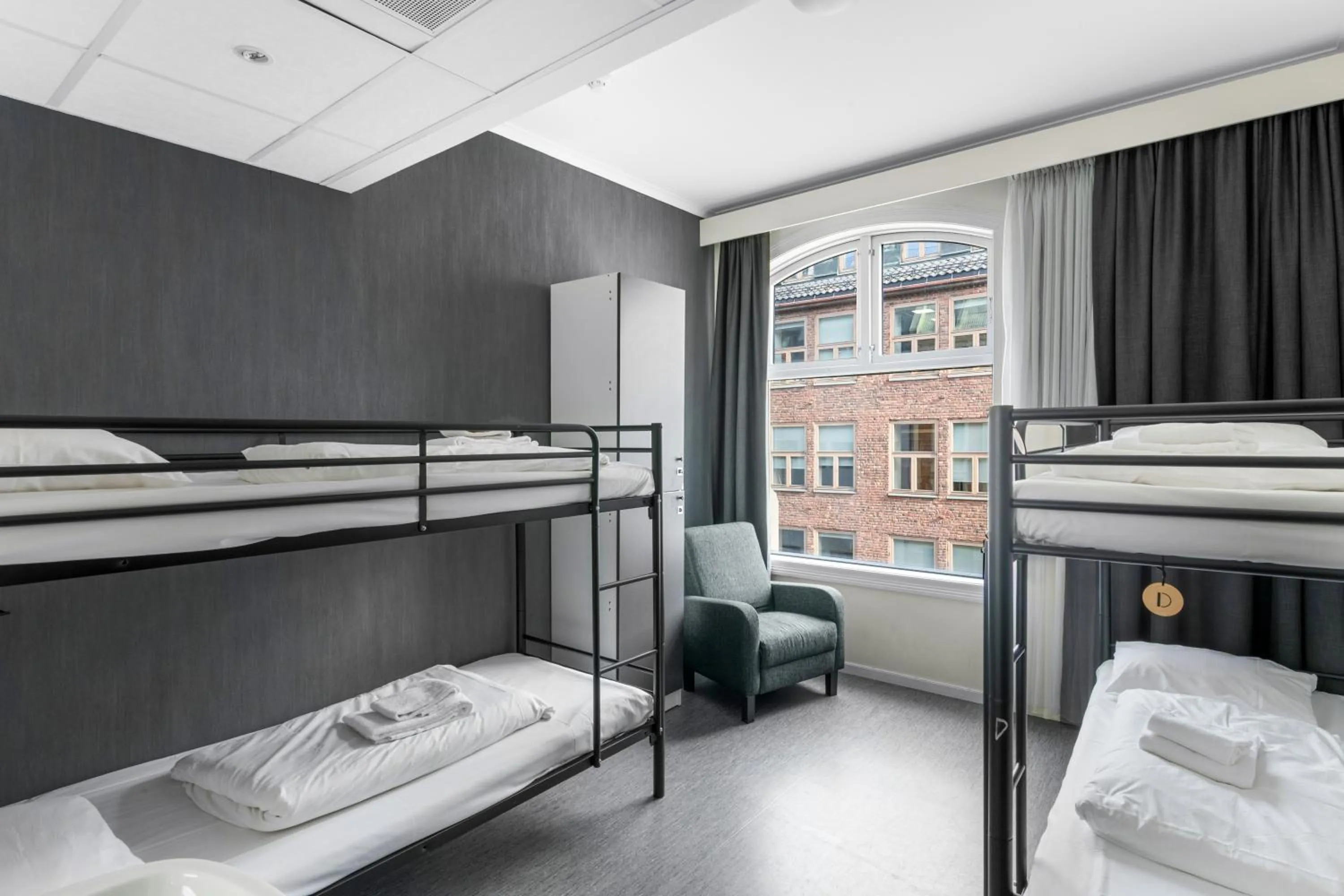 View (from property/room), Bed in K7 Hotel Oslo