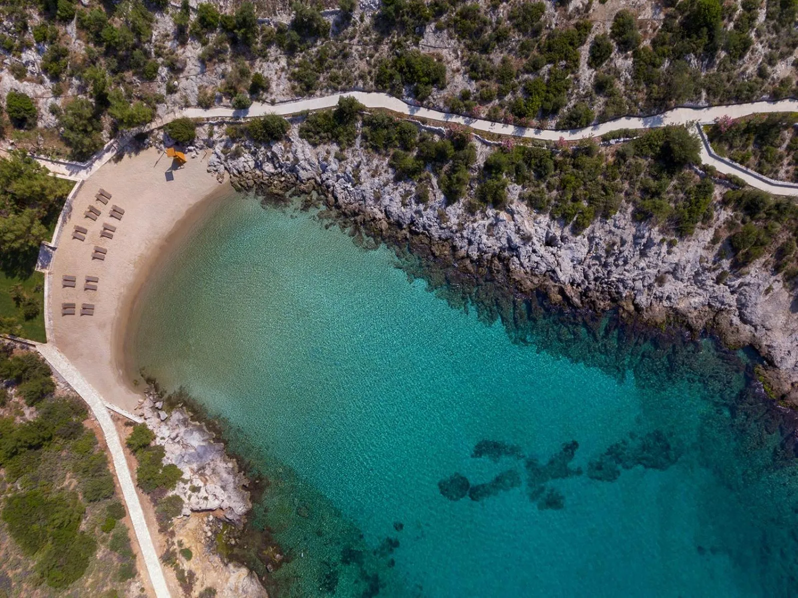 Bird's eye view in Six Senses Kaplankaya