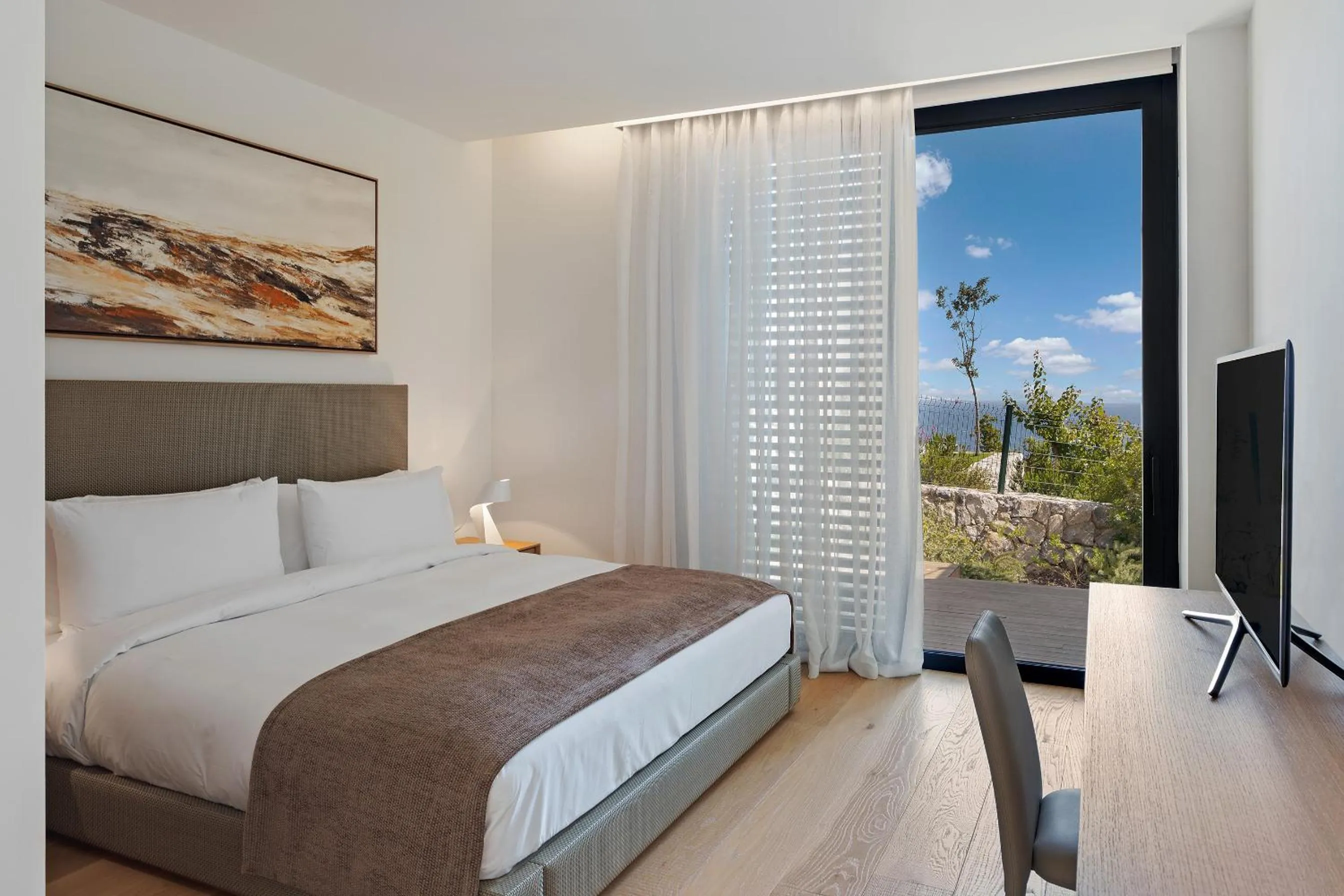 Bed in Six Senses Kaplankaya