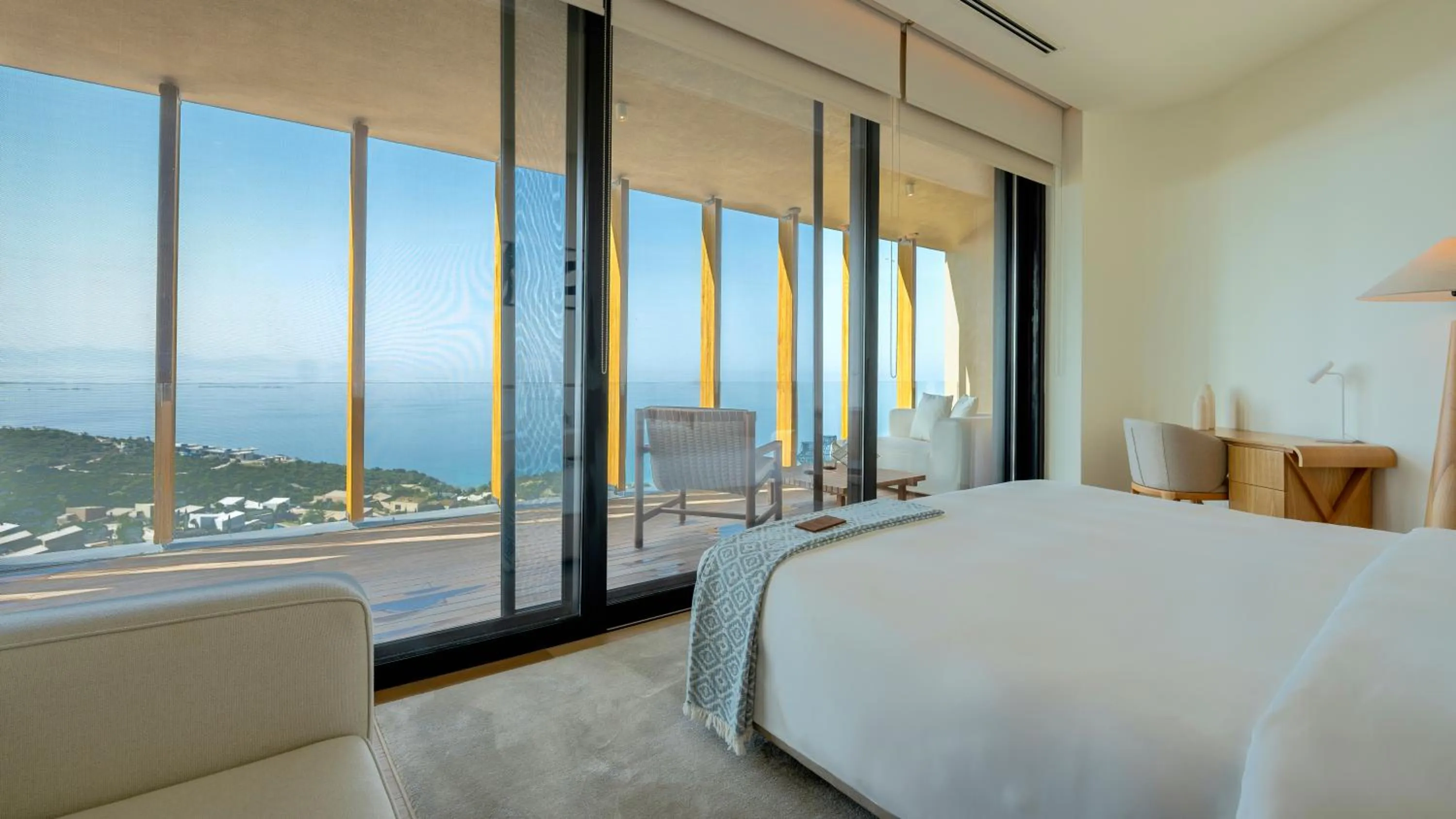 Bedroom, Bed in Six Senses Kaplankaya