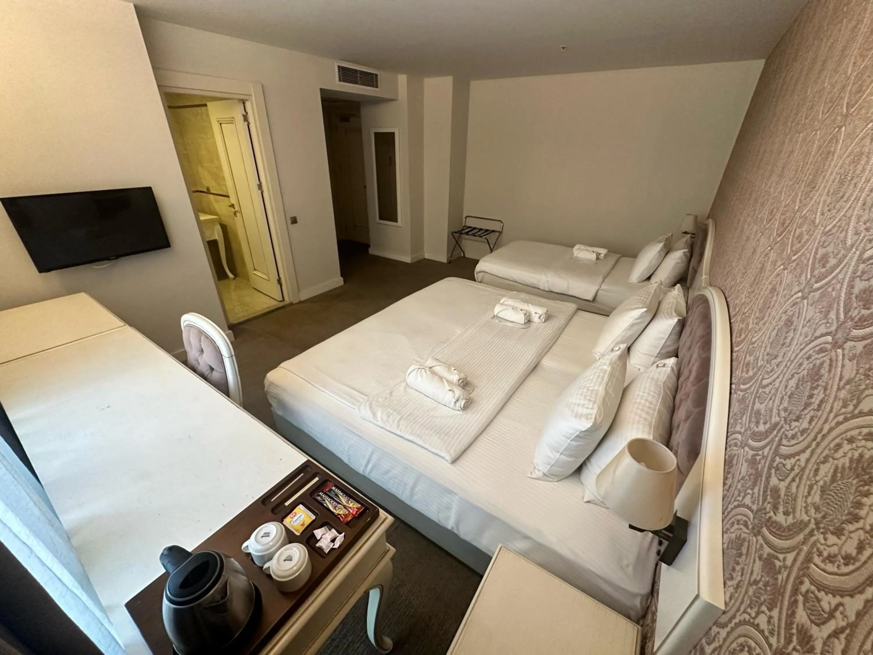 Bed in Hanzade Park Hotel