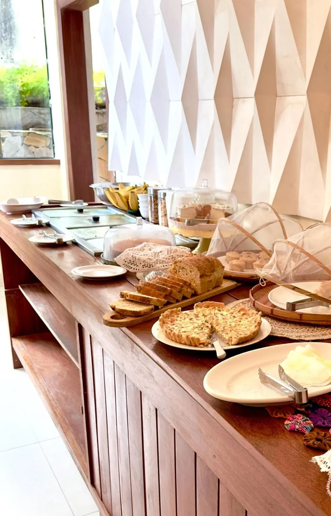 Buffet breakfast in Sol Nascente Hotel Pousada Beira Mar