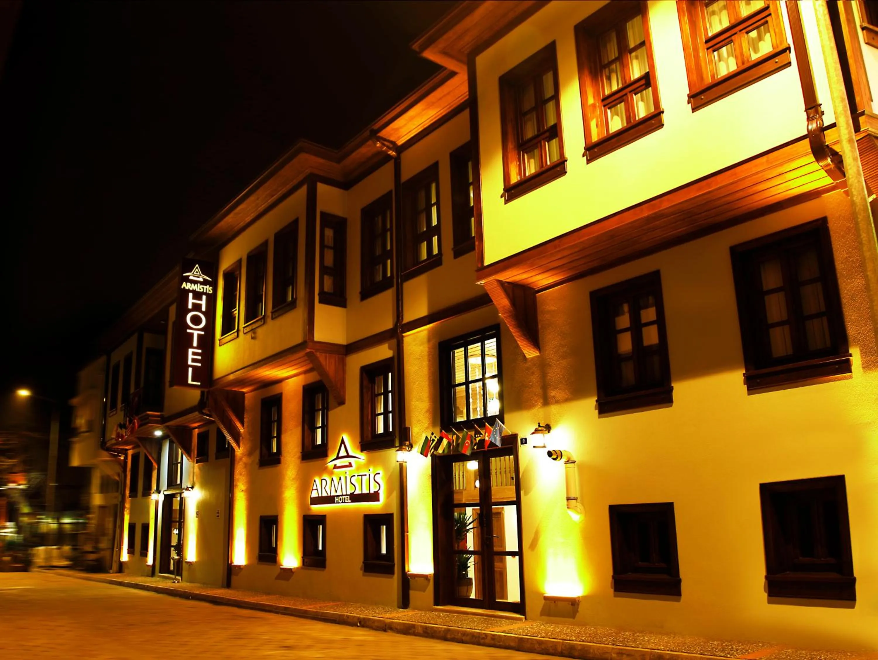 Facade/entrance in Armistis Hotel