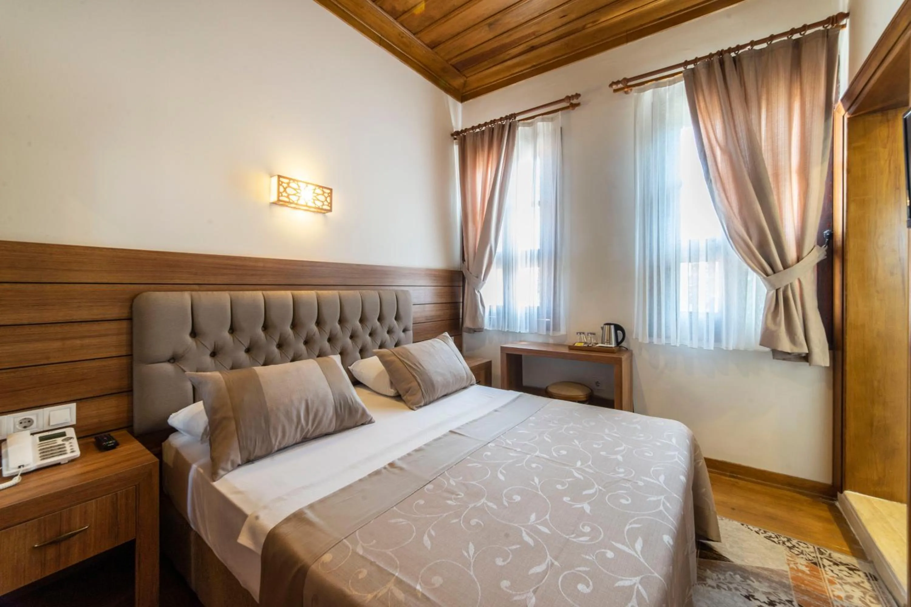 Bed in Armistis Hotel