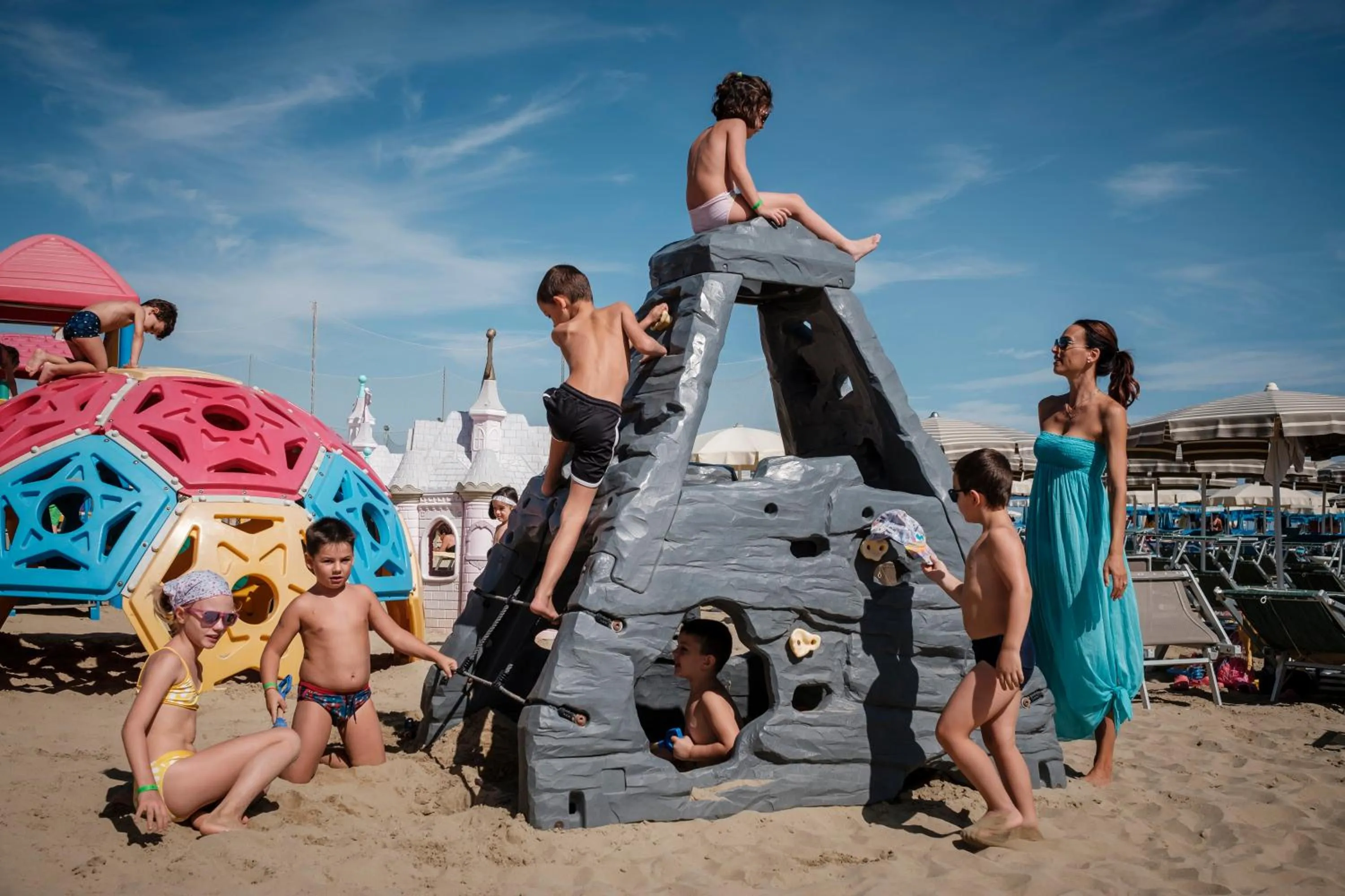 People in Pinetina Mare Baby Family Hotel