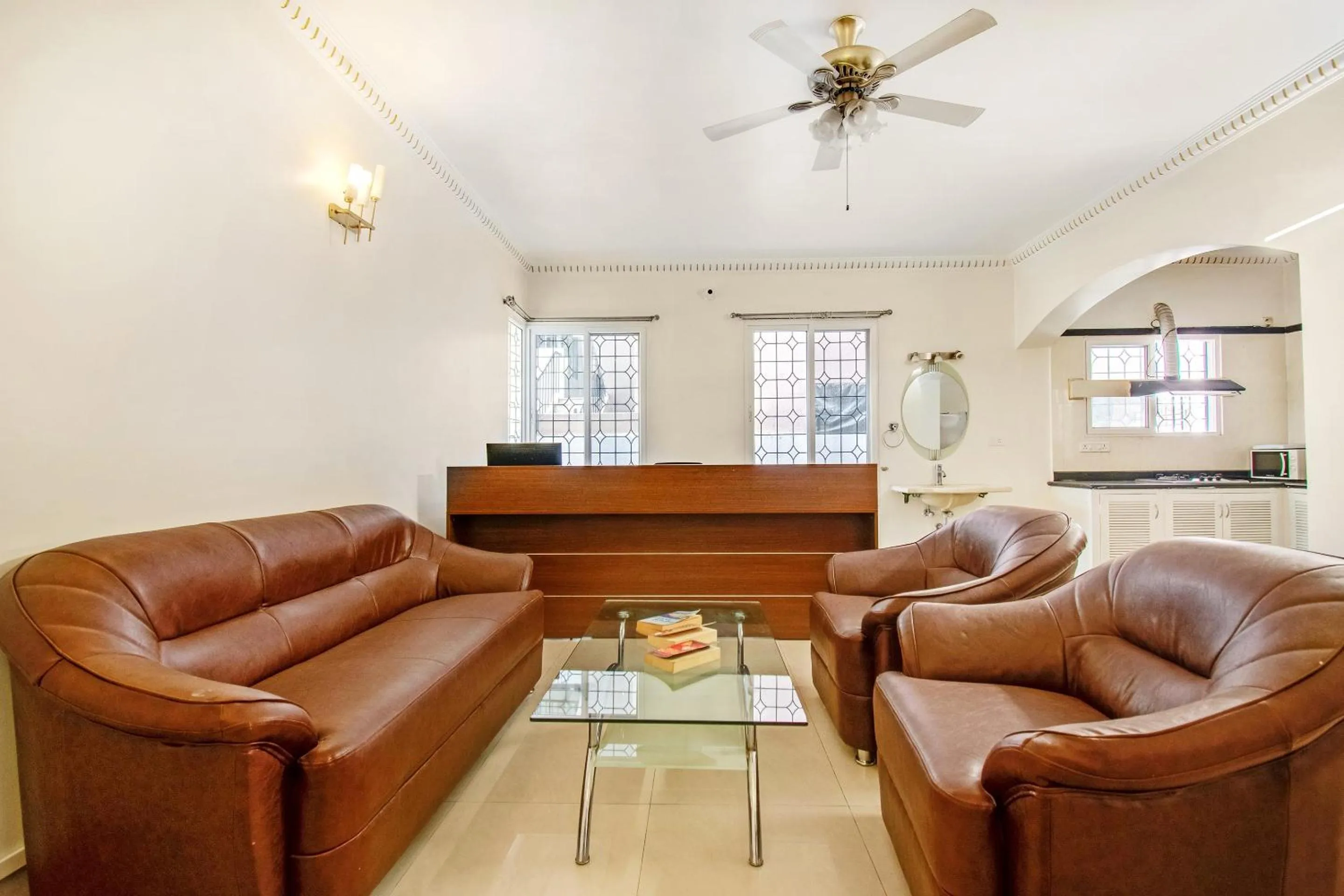 Lobby or reception in Super Hotel O Resida Elite Service Apartments Near Manipal hospital