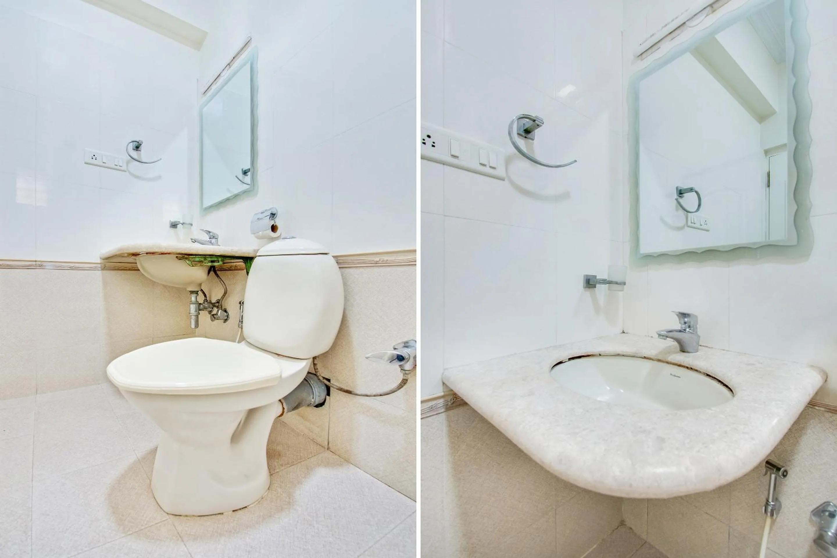 Bathroom in Super Hotel O Resida Elite Service Apartments Near Manipal hospital