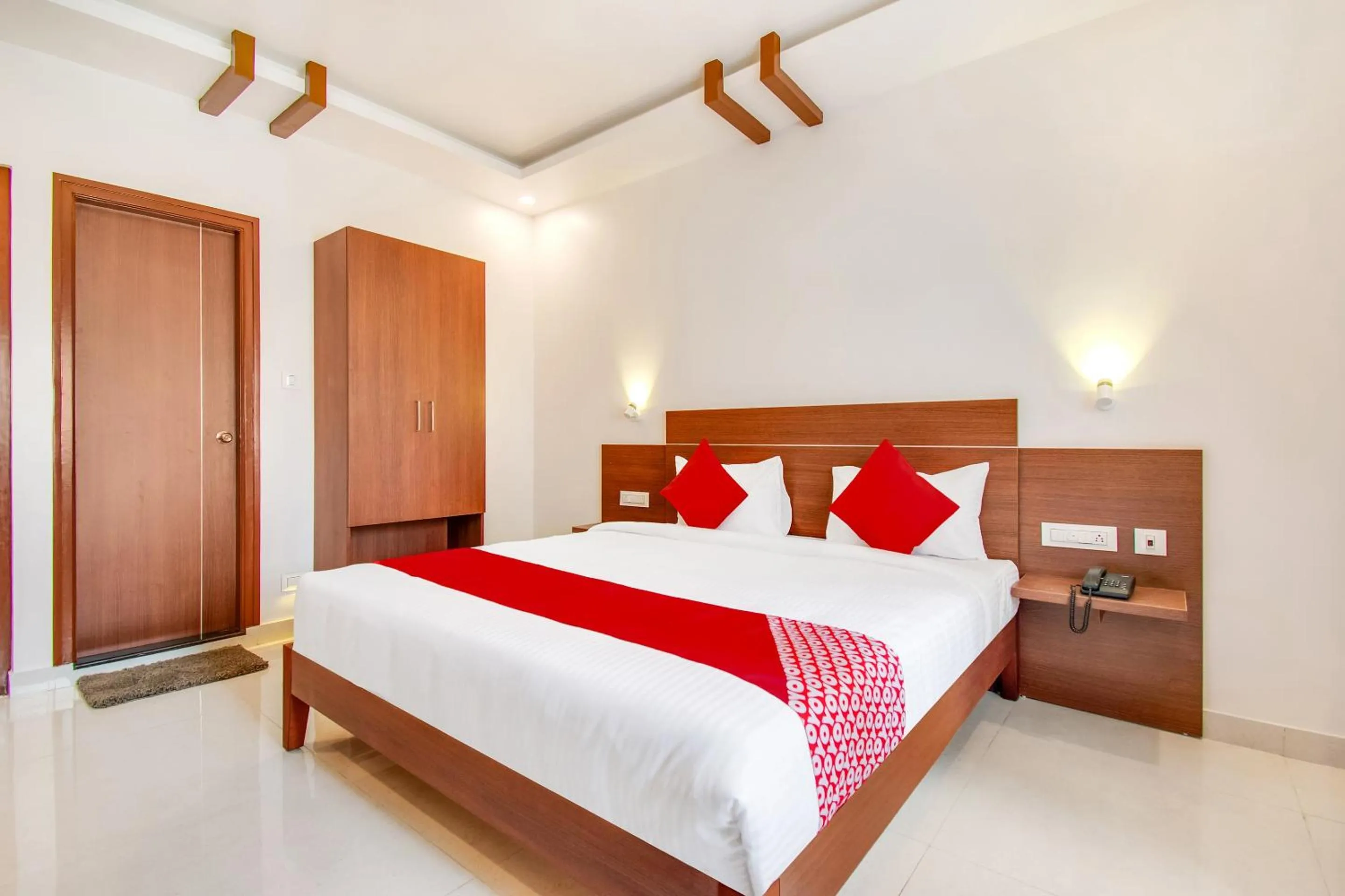 Bedroom, Bed in Super Hotel O Resida Elite Service Apartments Near Manipal hospital