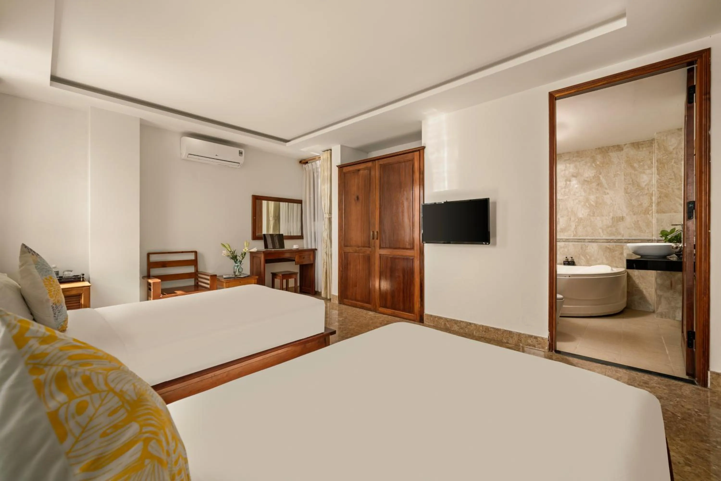 Bed in Titan Hotel Da Nang