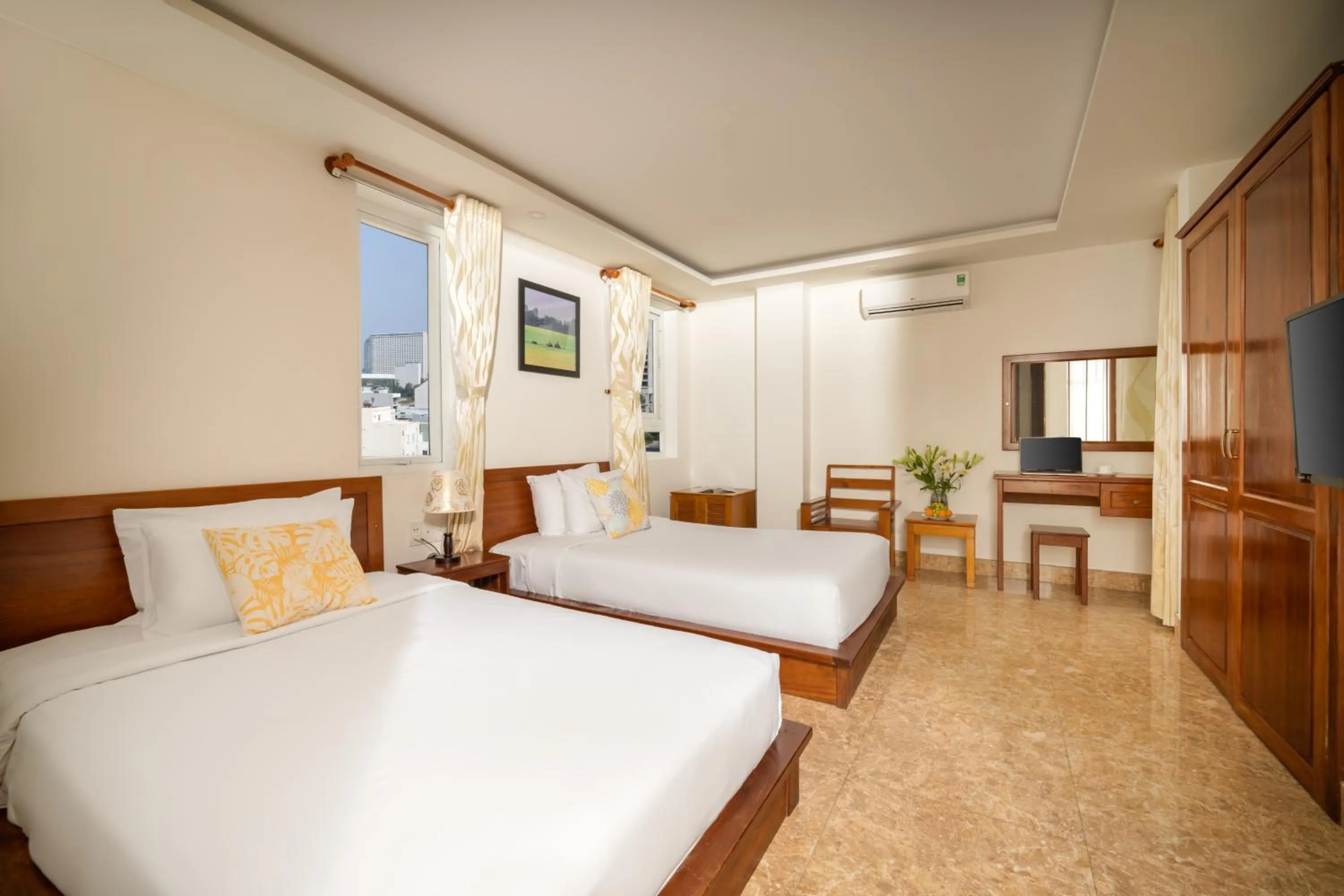 Bed in Titan Hotel Da Nang