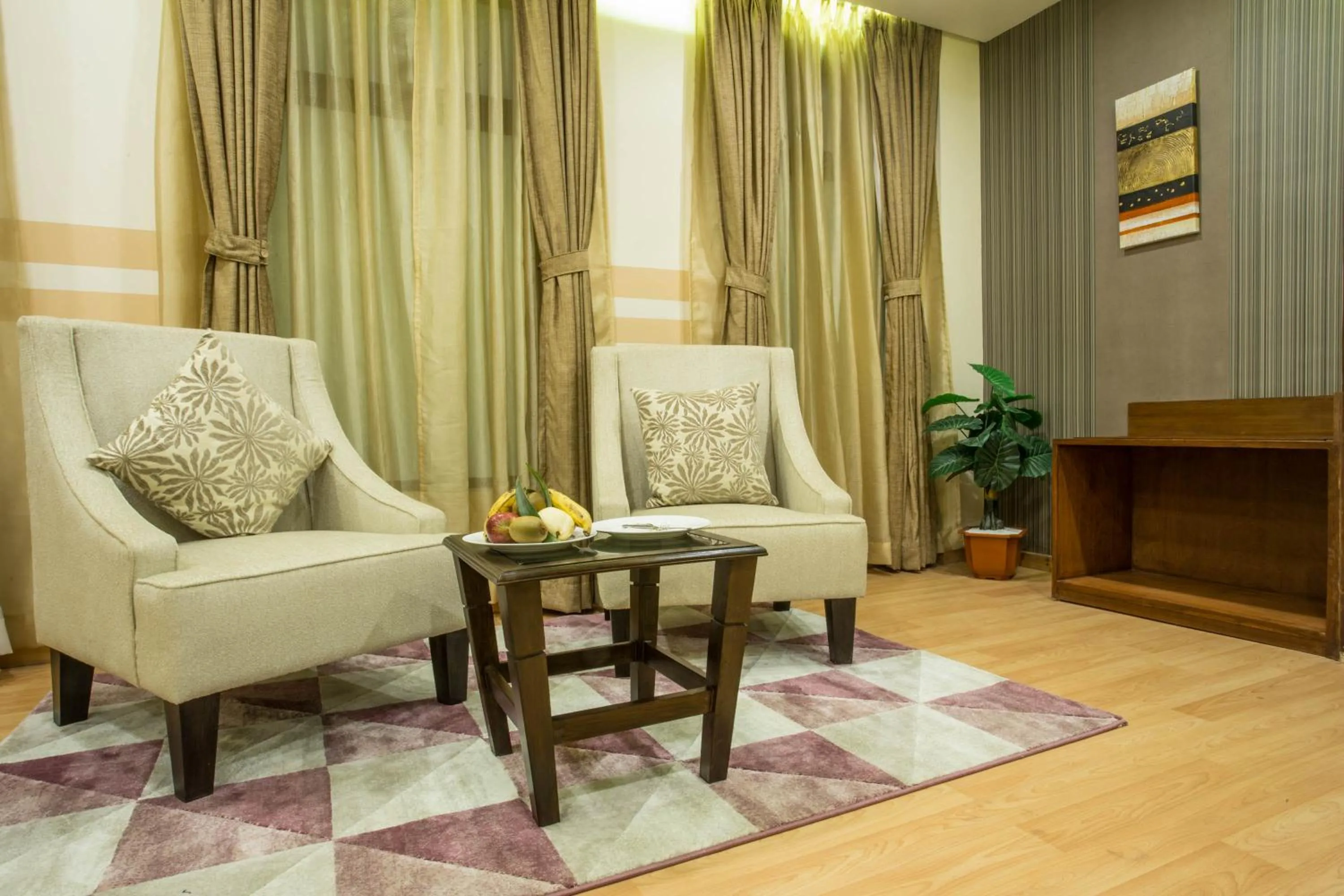 Seating area in Yatri Suites and Spa