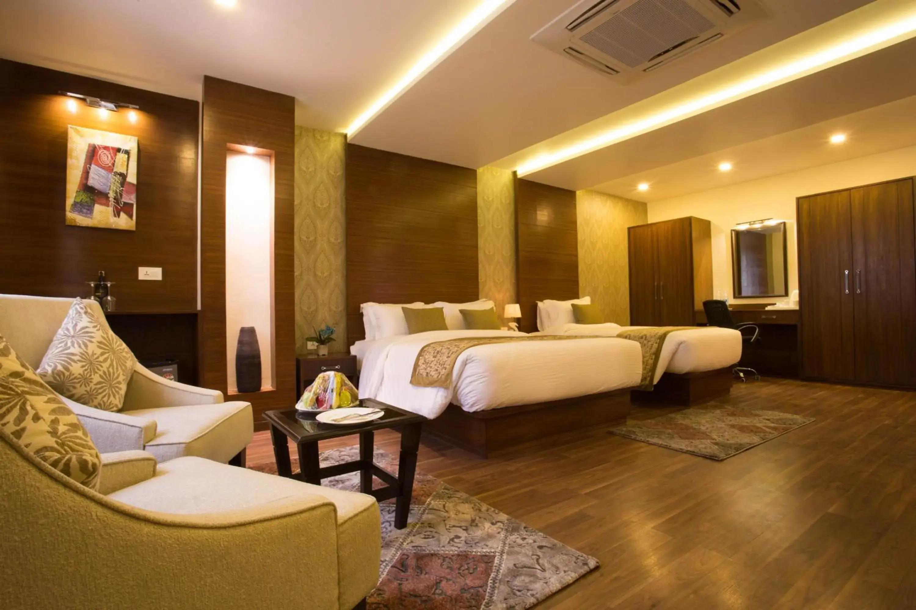 Super Deluxe Room - Free Airport pickup or drop, 15% off on Food & Beverage, 20% off on Spa in Yatri Suites and Spa Super Deluxe Room - Free Airport pickup or drop, 15% off on Food & Beverage, 20% off on Spa in Yatri Suites and Spa