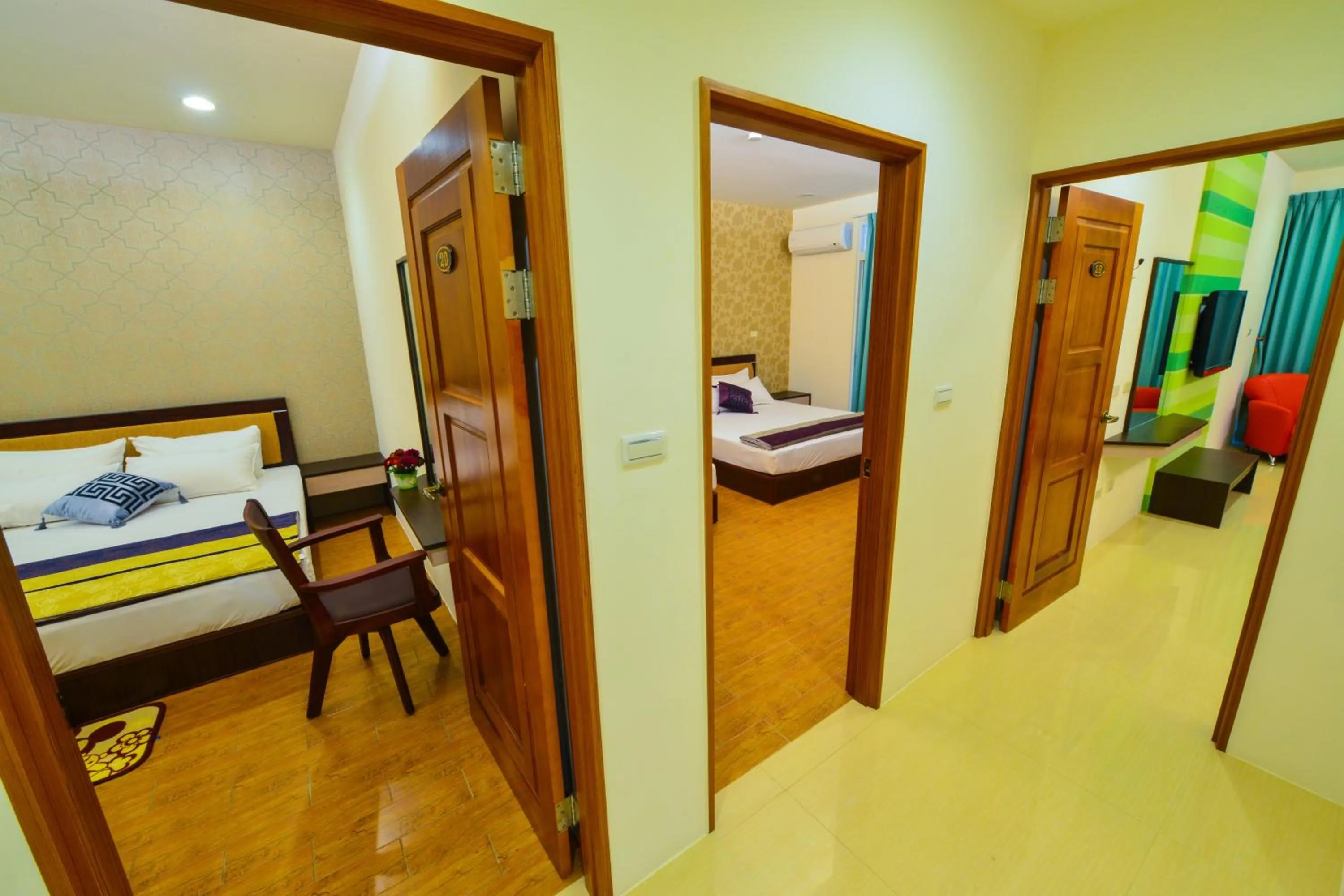 Decorative detail, Bed in 海角203民宿