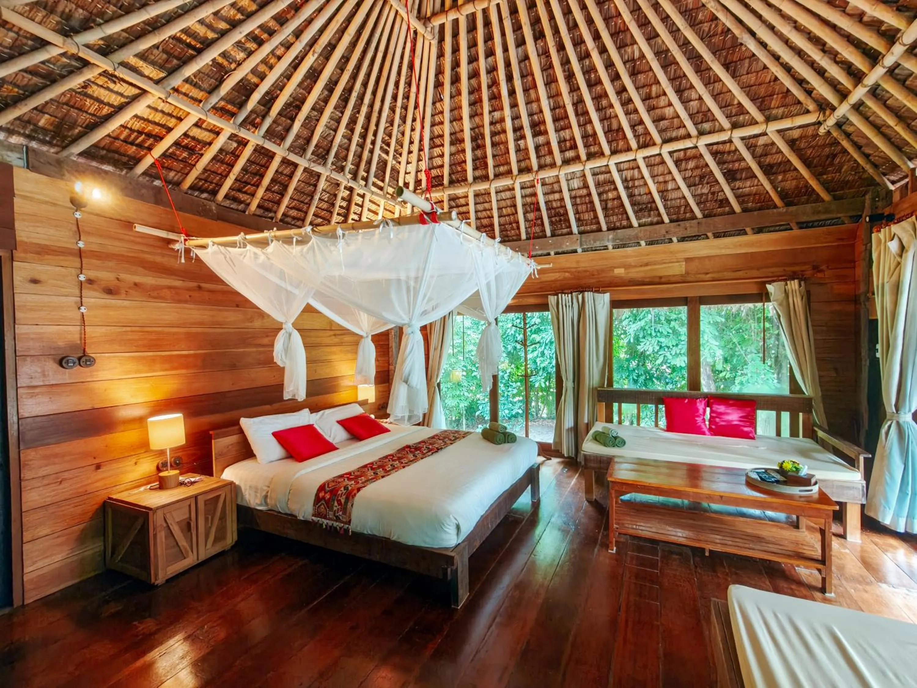 Bed in Thap Pala Cottage