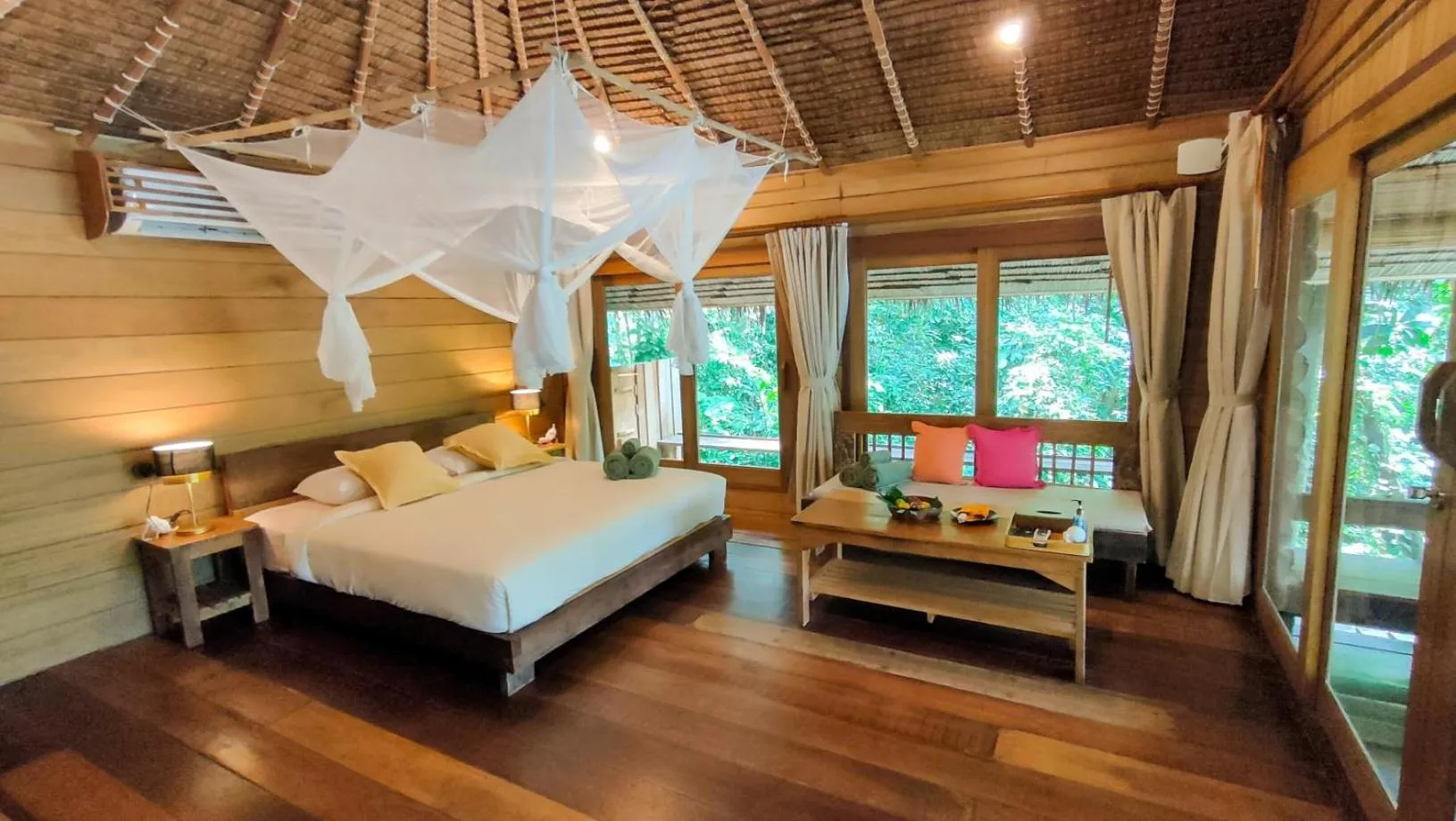 Bedroom, Bed in Thap Pala Cottage