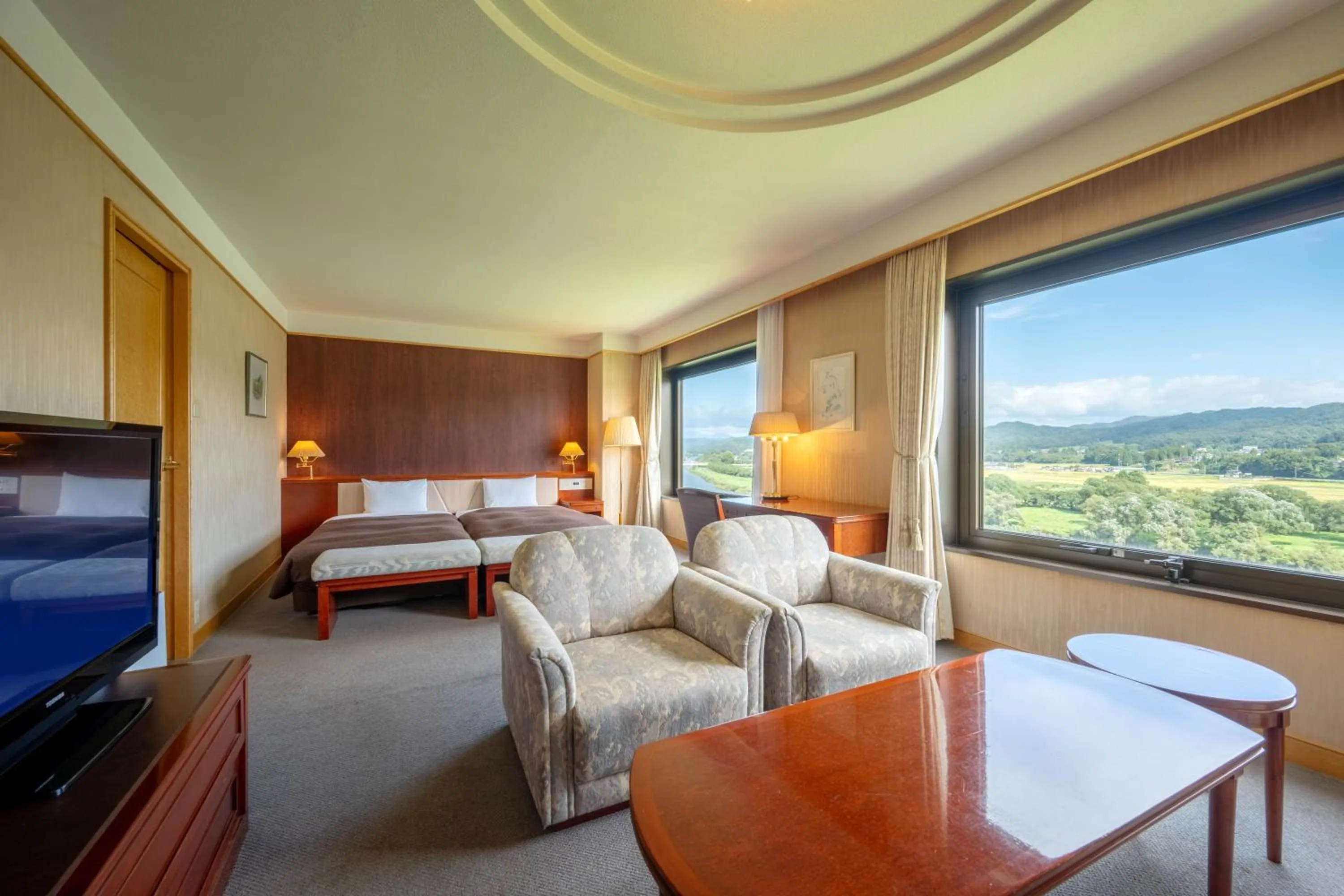 Bed in Hotel City Plaza Kitakami