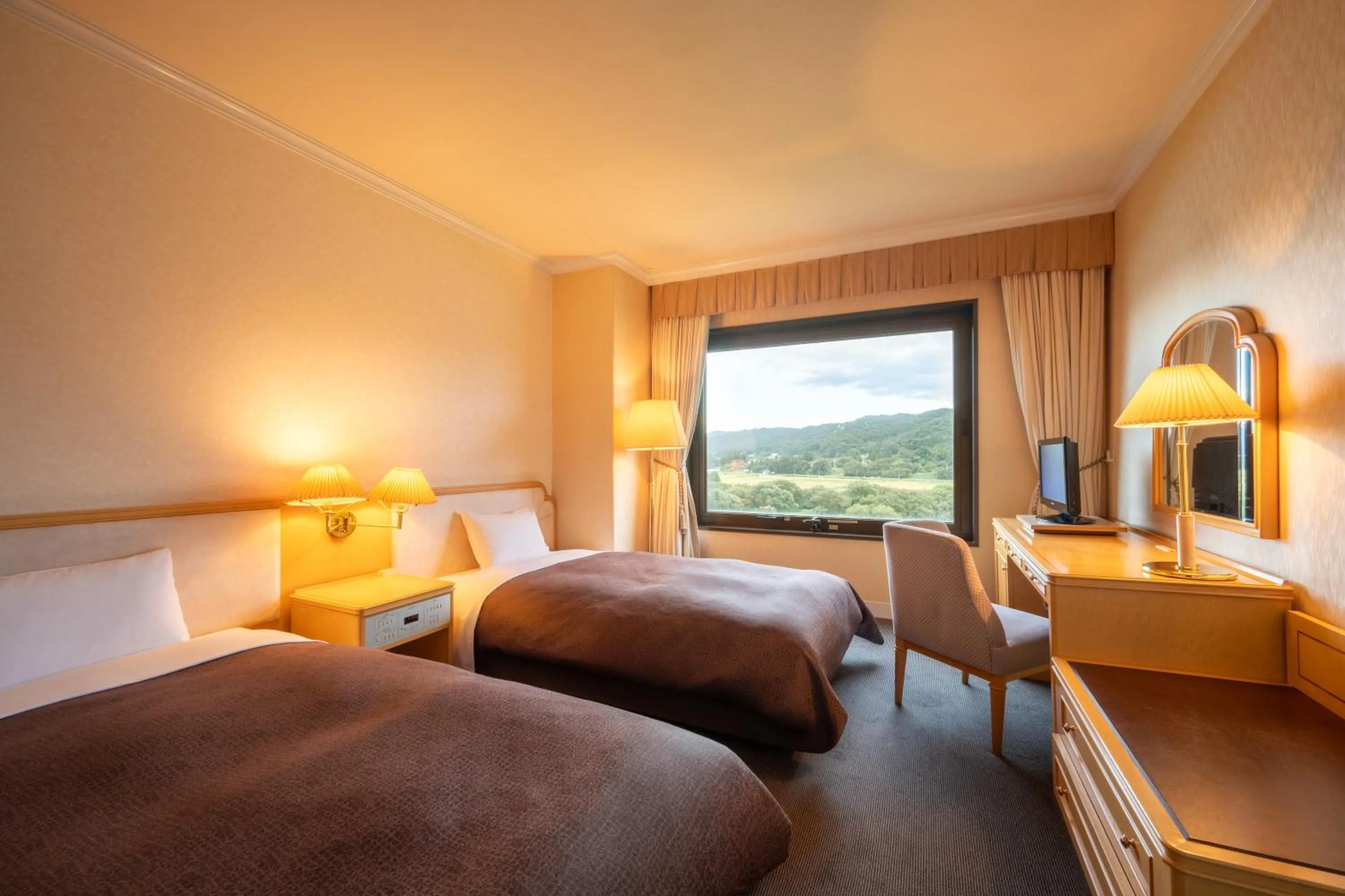 Bed in Hotel City Plaza Kitakami