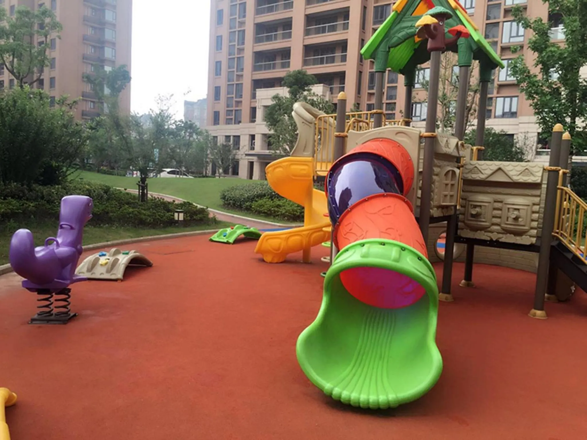 Children play ground in Green Court Place Jingqiao Middle Ring Shanghai
