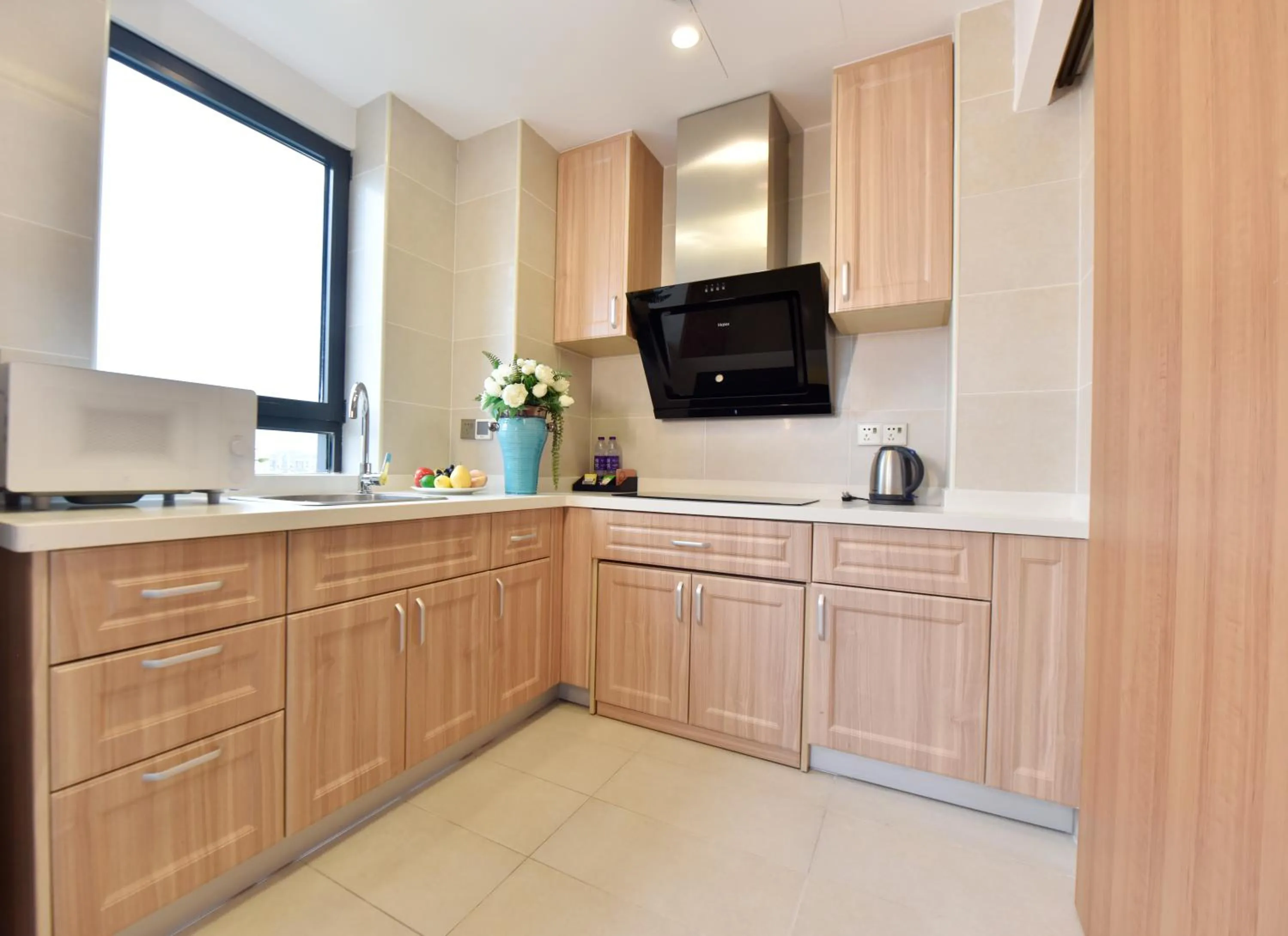 Kitchen or kitchenette in Green Court Place Jingqiao Middle Ring Shanghai