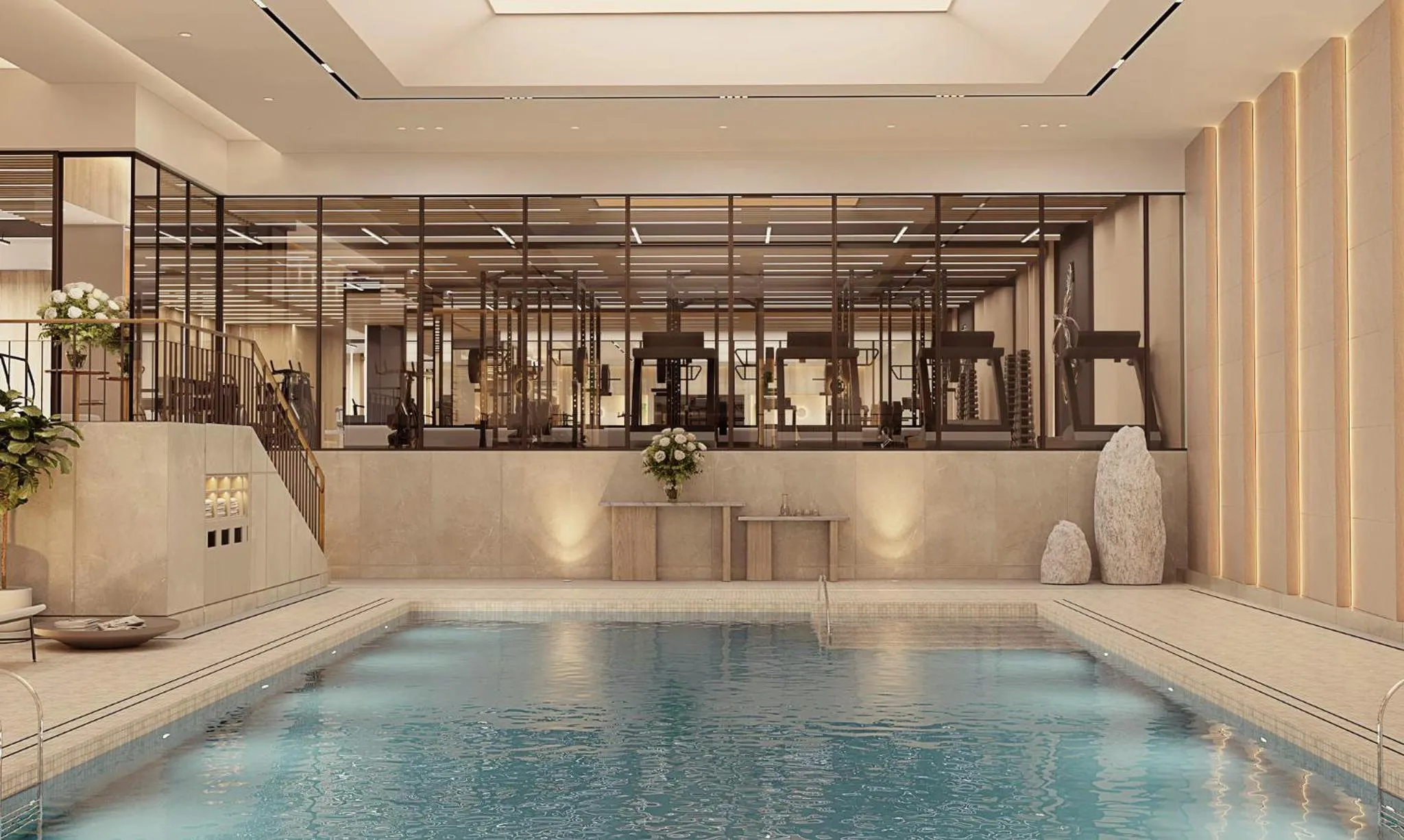 Swimming pool in Warsaw Presidential Hotel