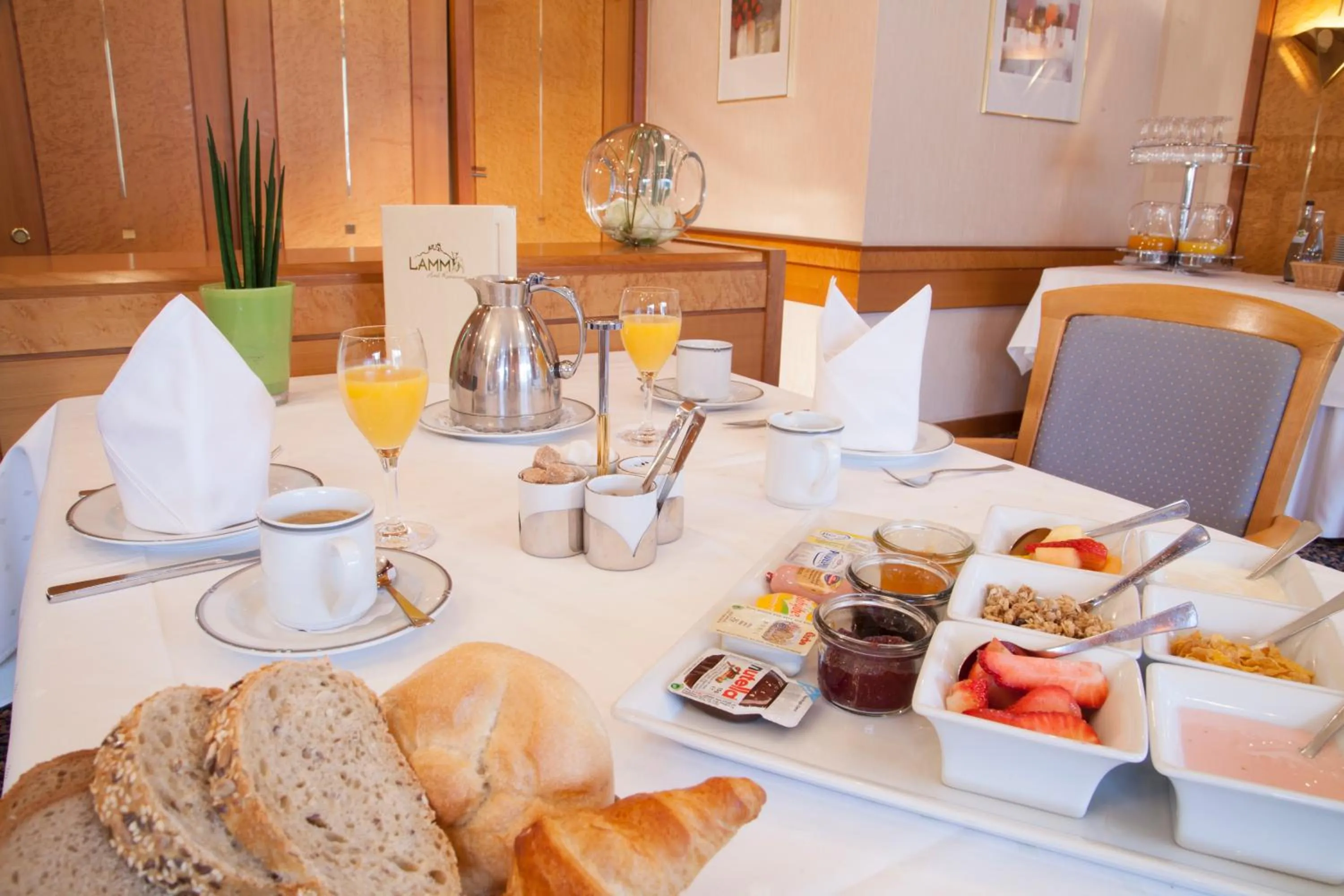 Buffet breakfast in Hotel Restaurant Lamm