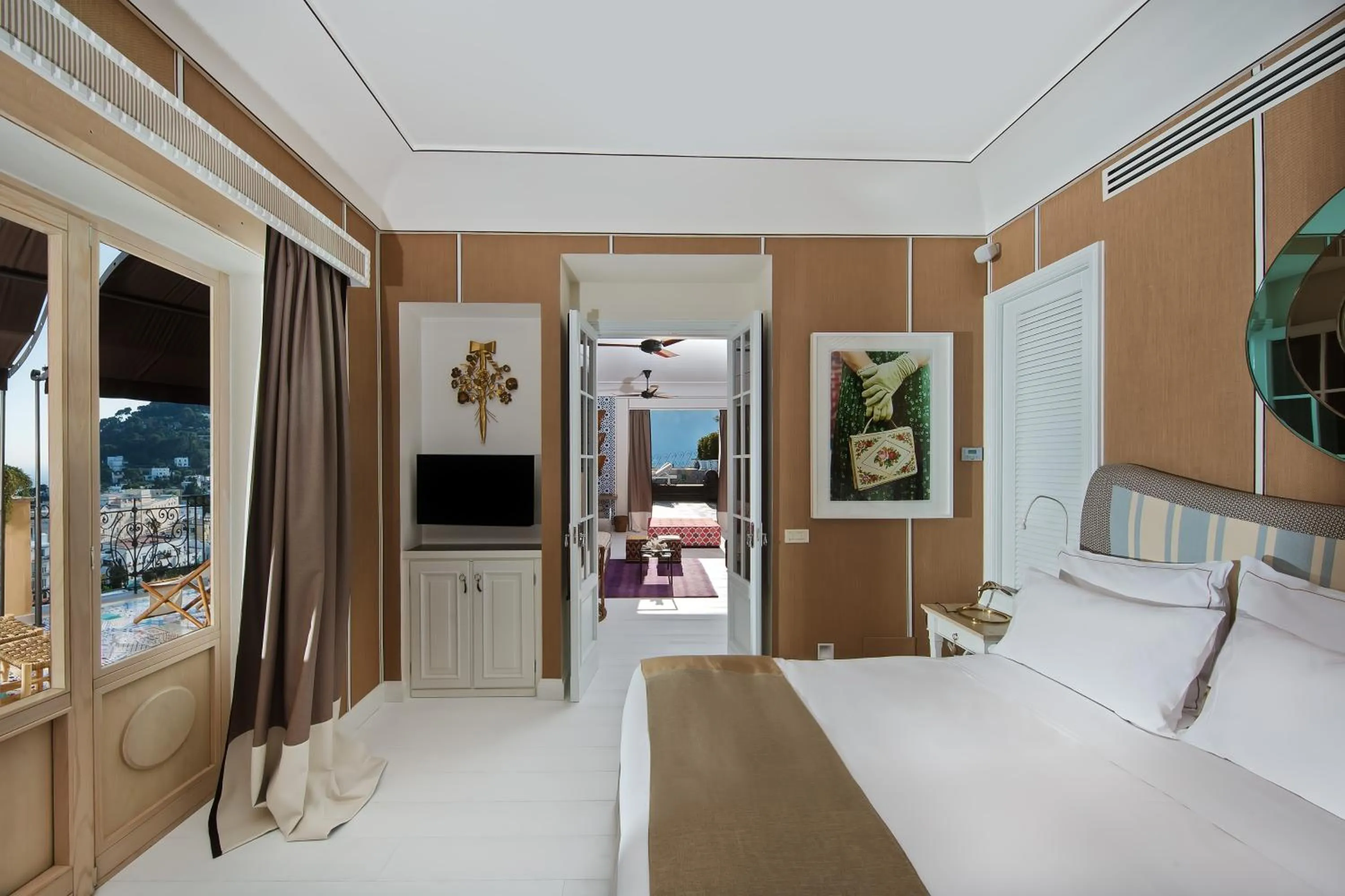 Photo of the whole room, Bed in Capri Tiberio Palace - The Leading Hotels of the World
