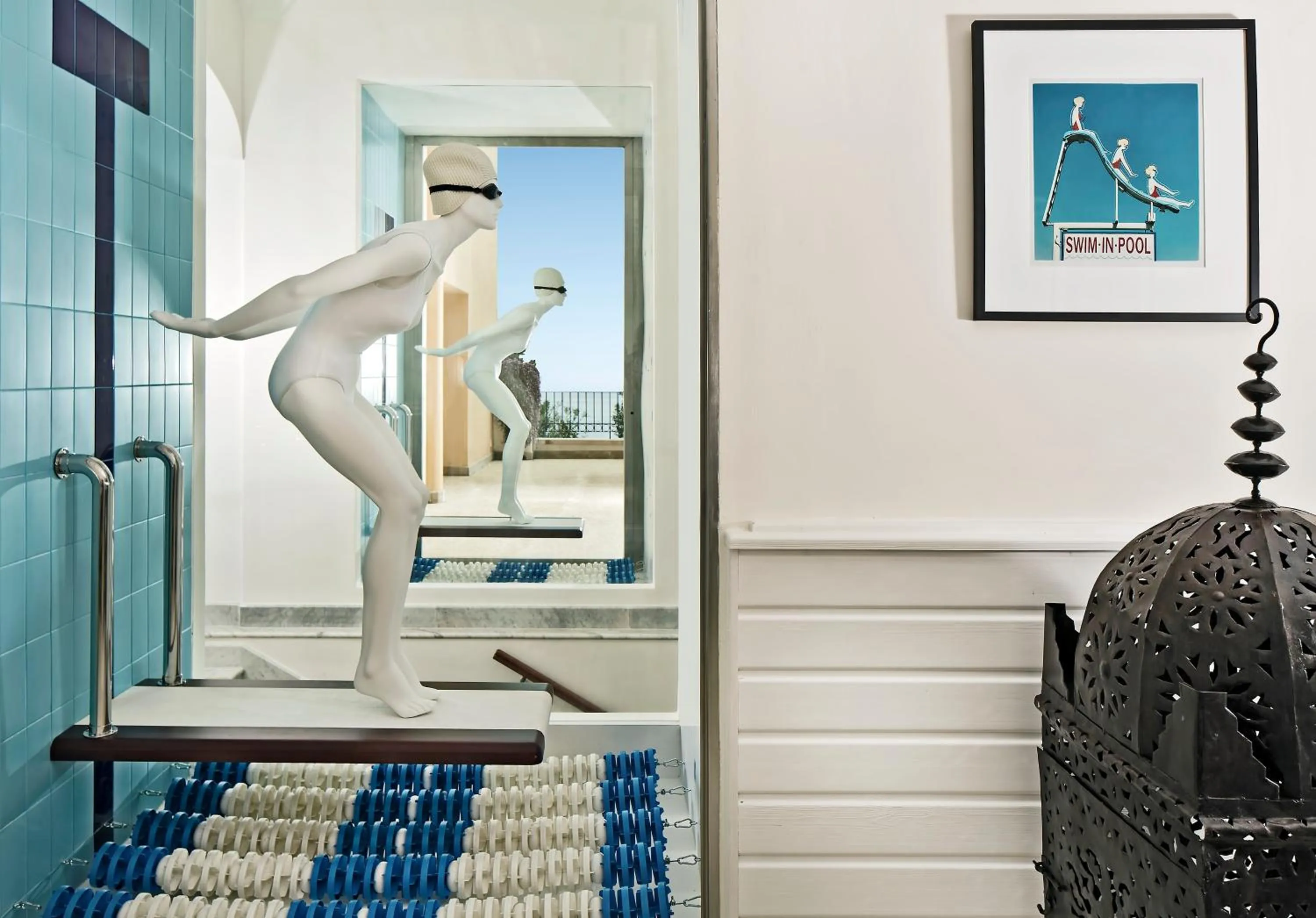 Decorative detail in Capri Tiberio Palace - The Leading Hotels of the World