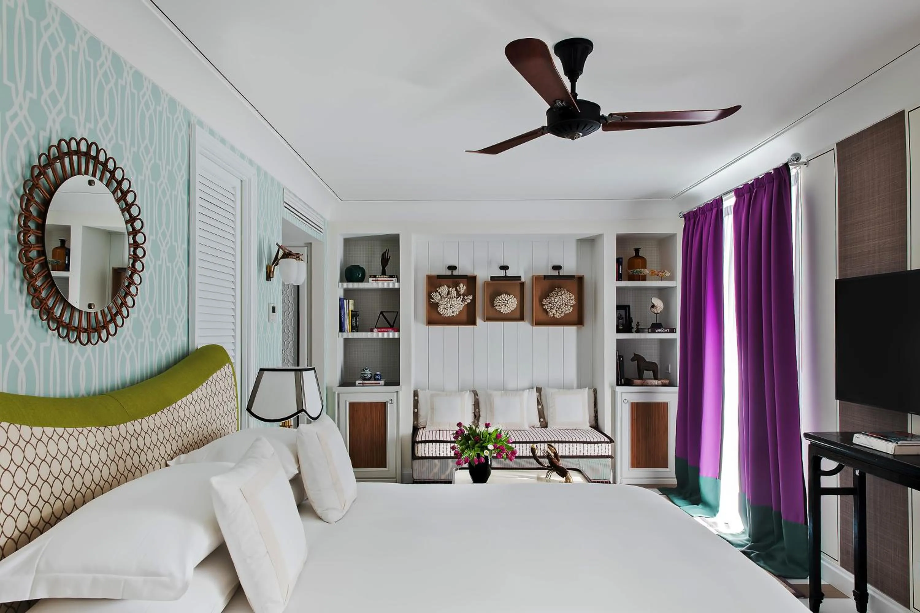 Bed in Capri Tiberio Palace - The Leading Hotels of the World