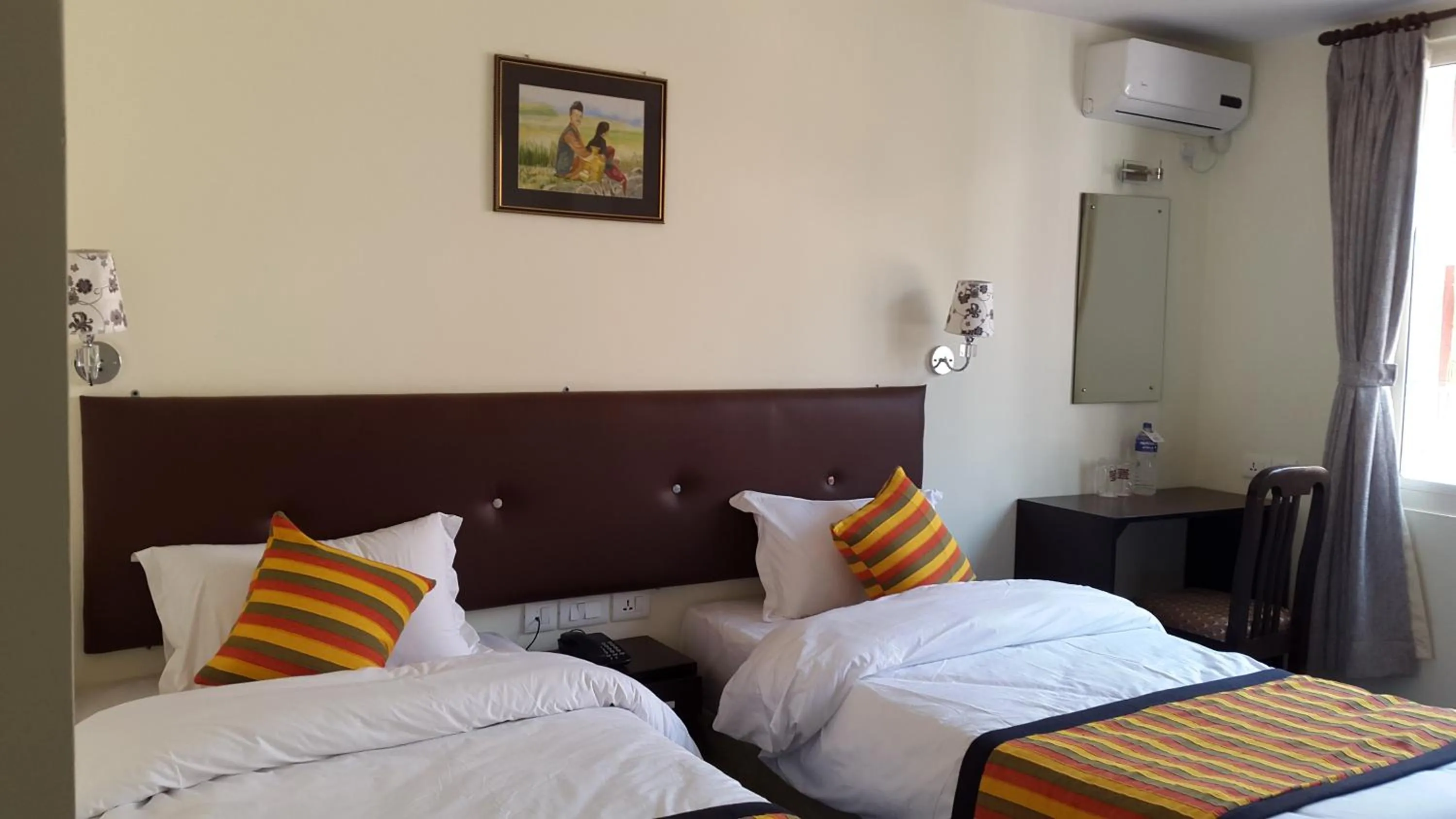 Bathroom, Bed in Hotel Serenity Kathmandu