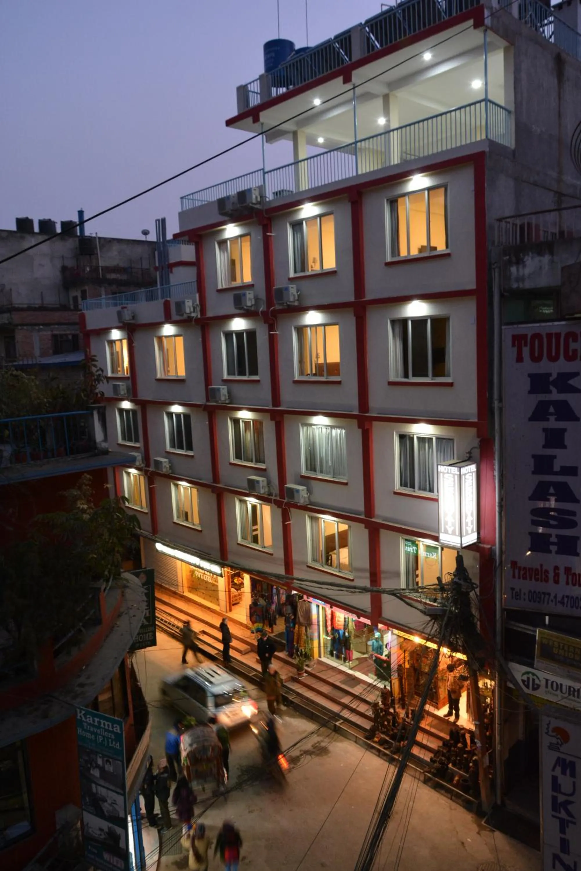 Bird's eye view in Hotel Serenity Kathmandu