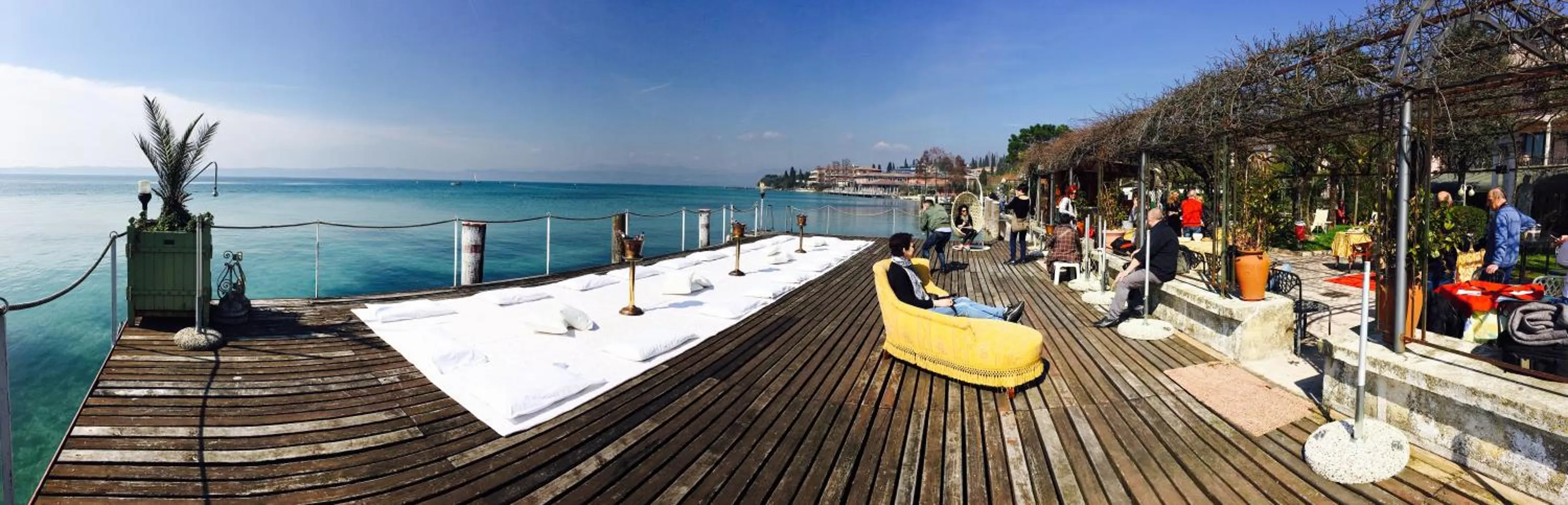 Patio in Hotel Catullo
