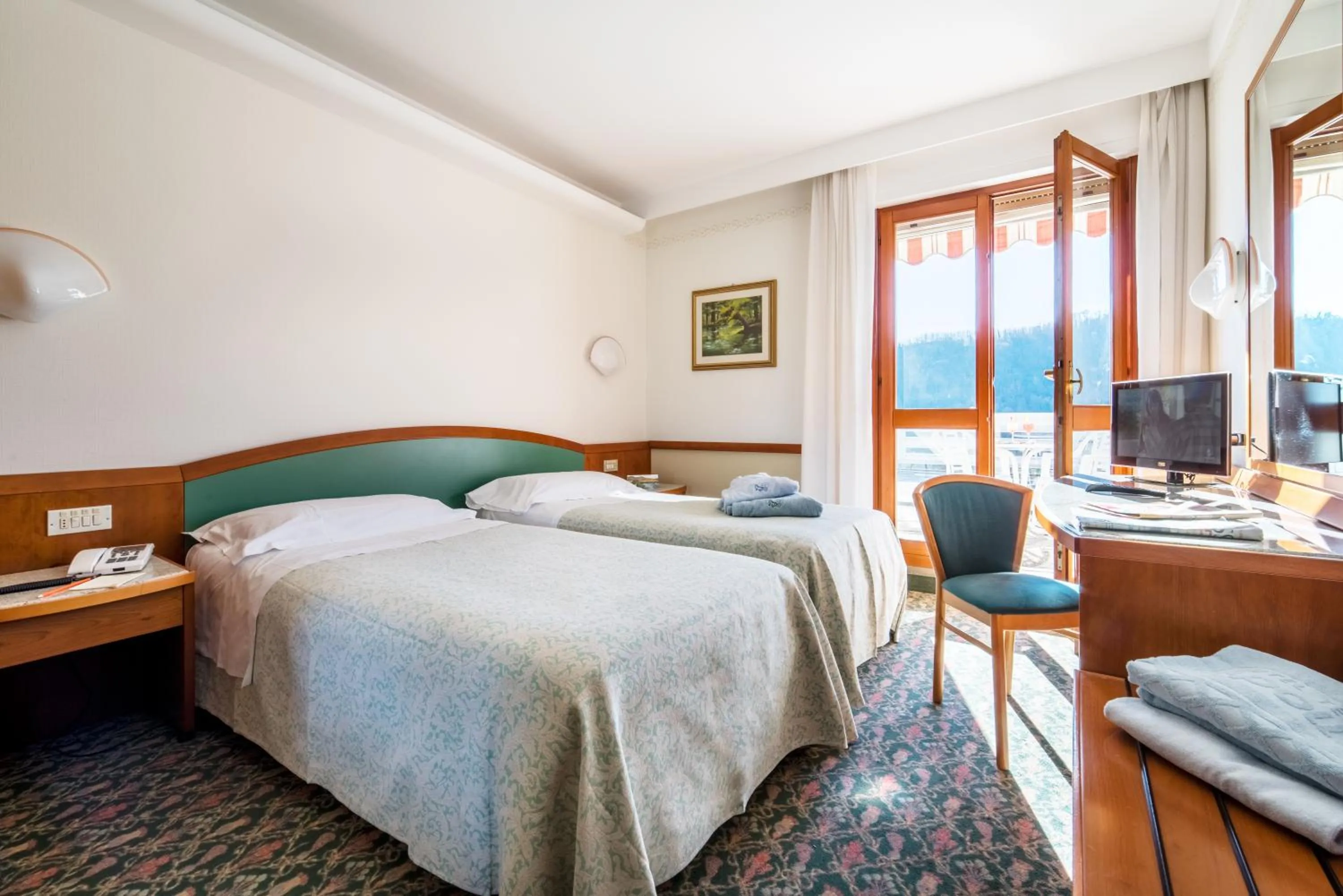 Bedroom, Bed in Hotel Apollo Terme