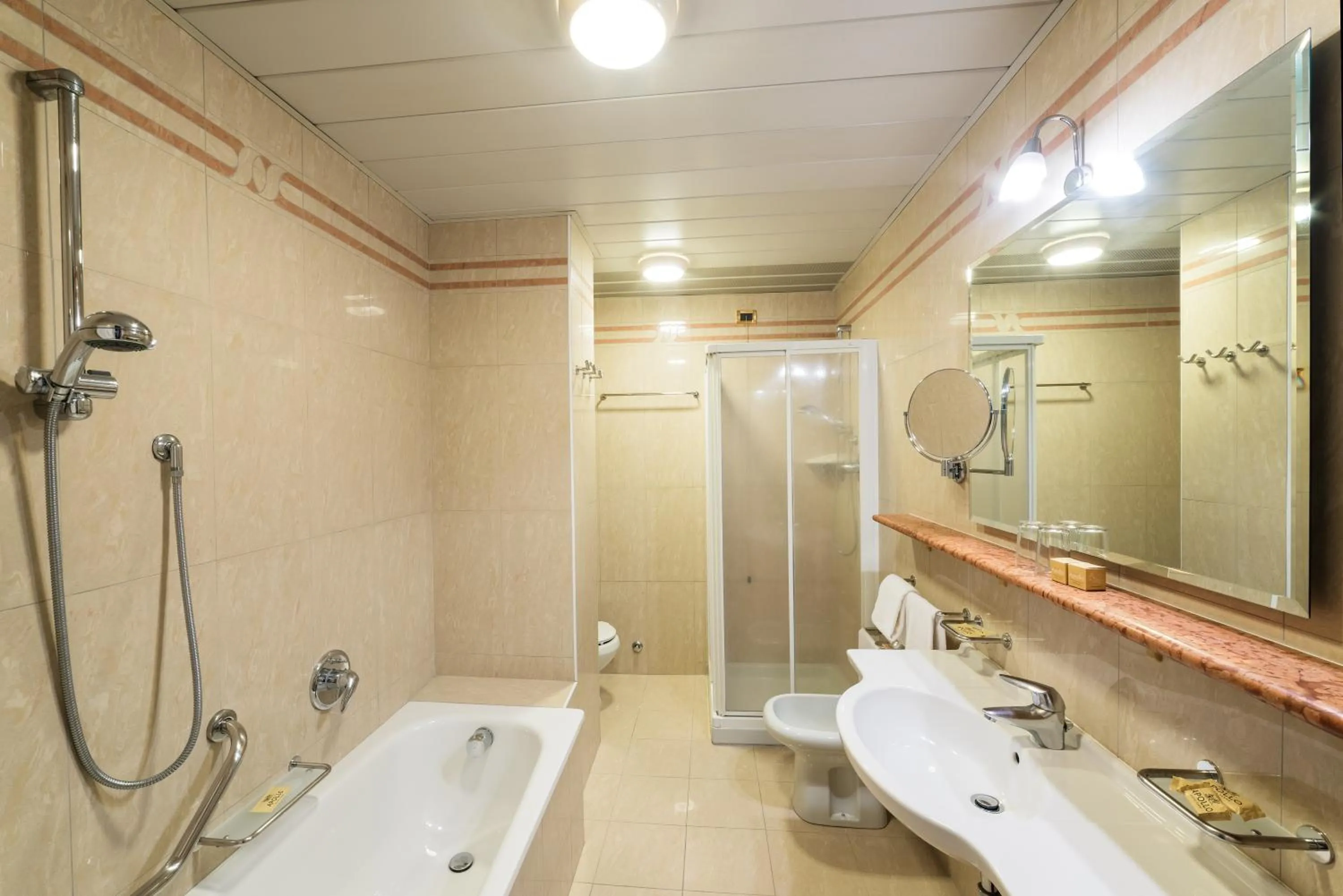 Shower in Hotel Apollo Terme