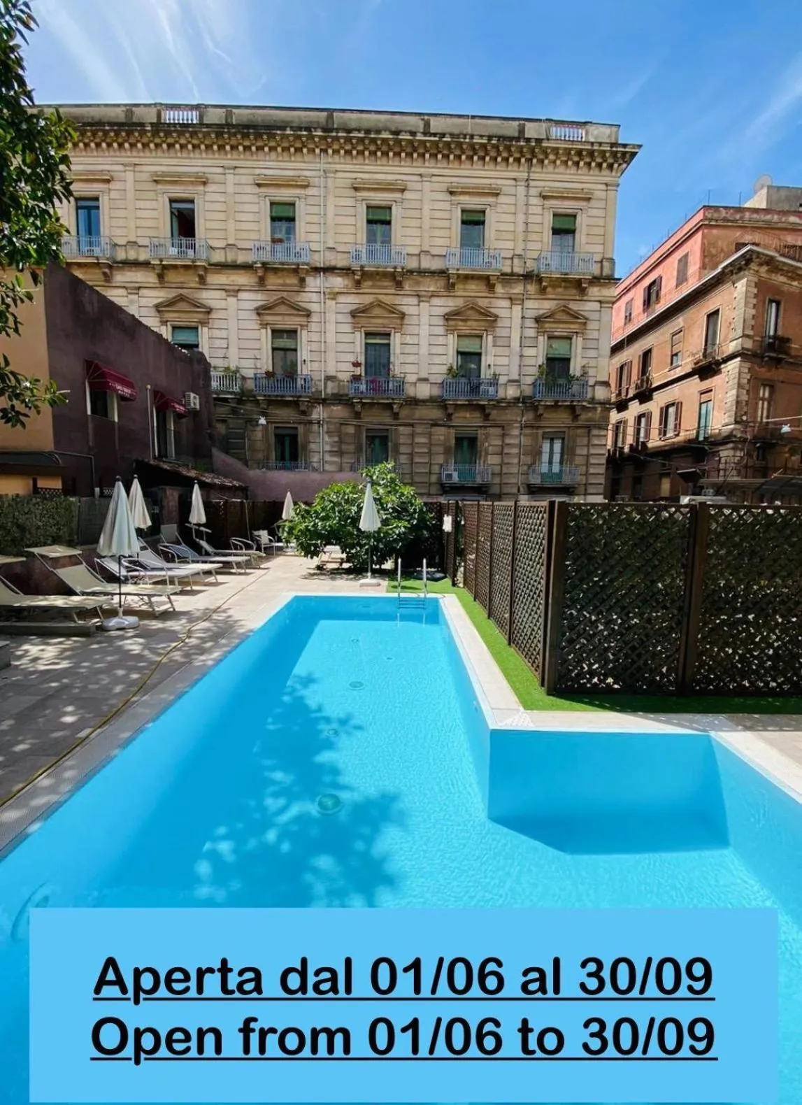Pool view in San Max Hotel