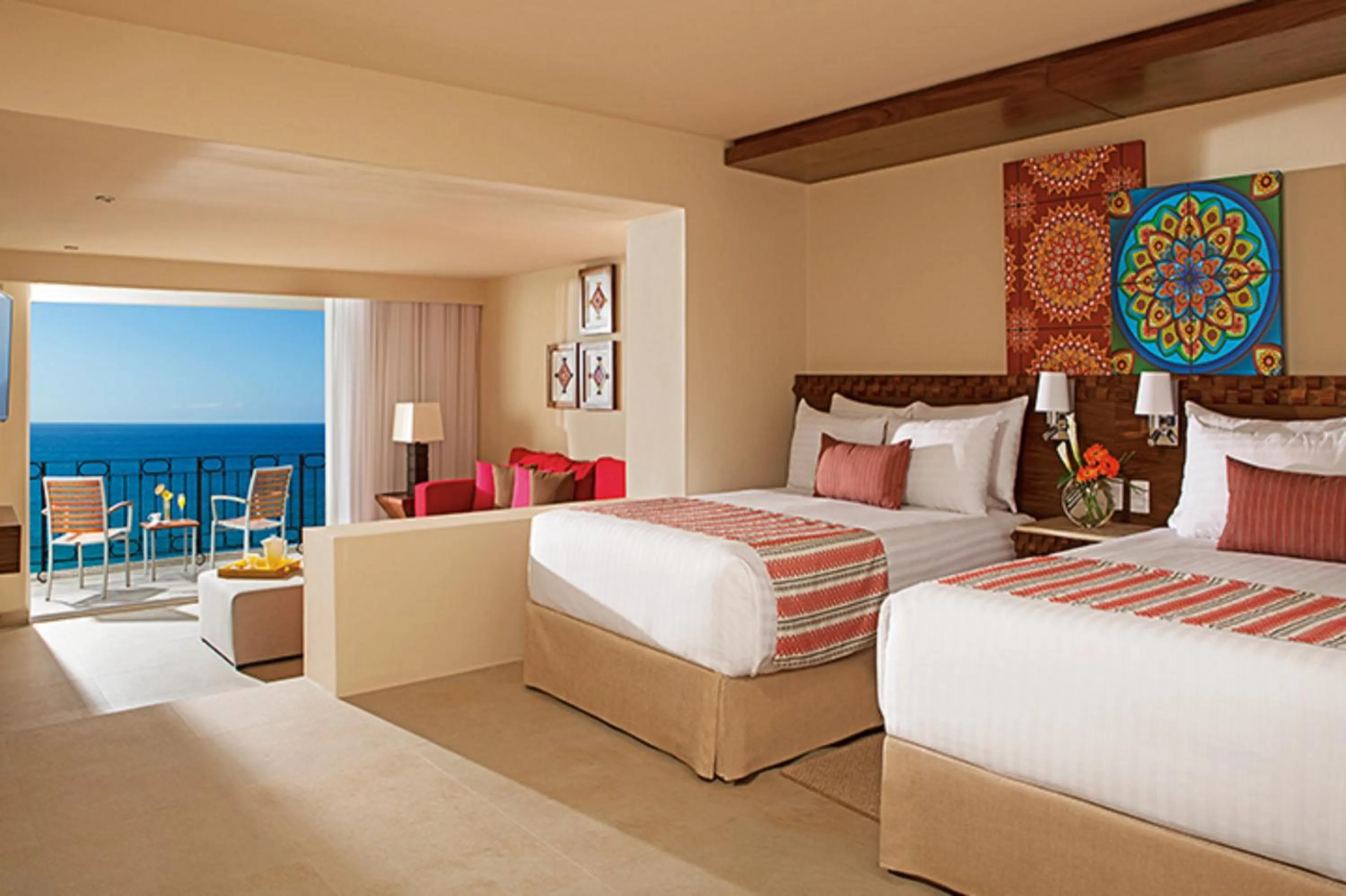 Photo of the whole room, Bed in Sunscape Puerto Vallarta Resort