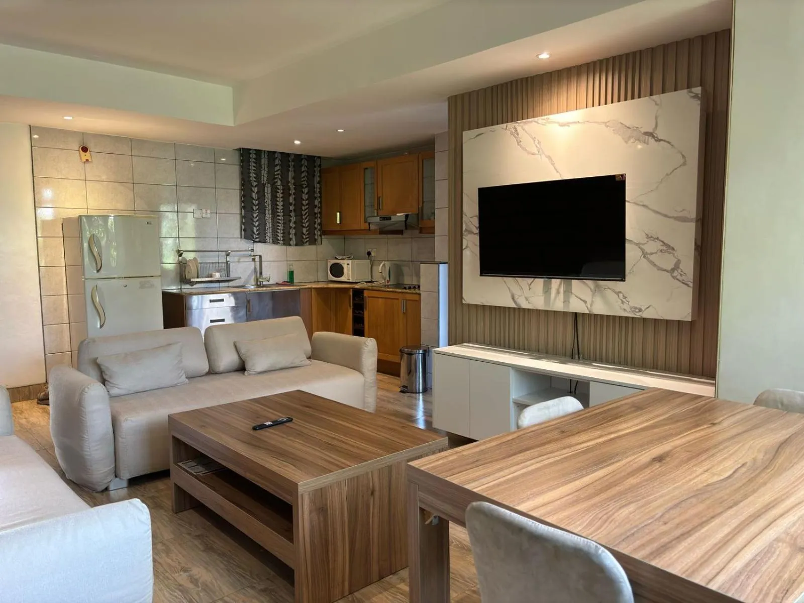 Living room in Kates Apartments