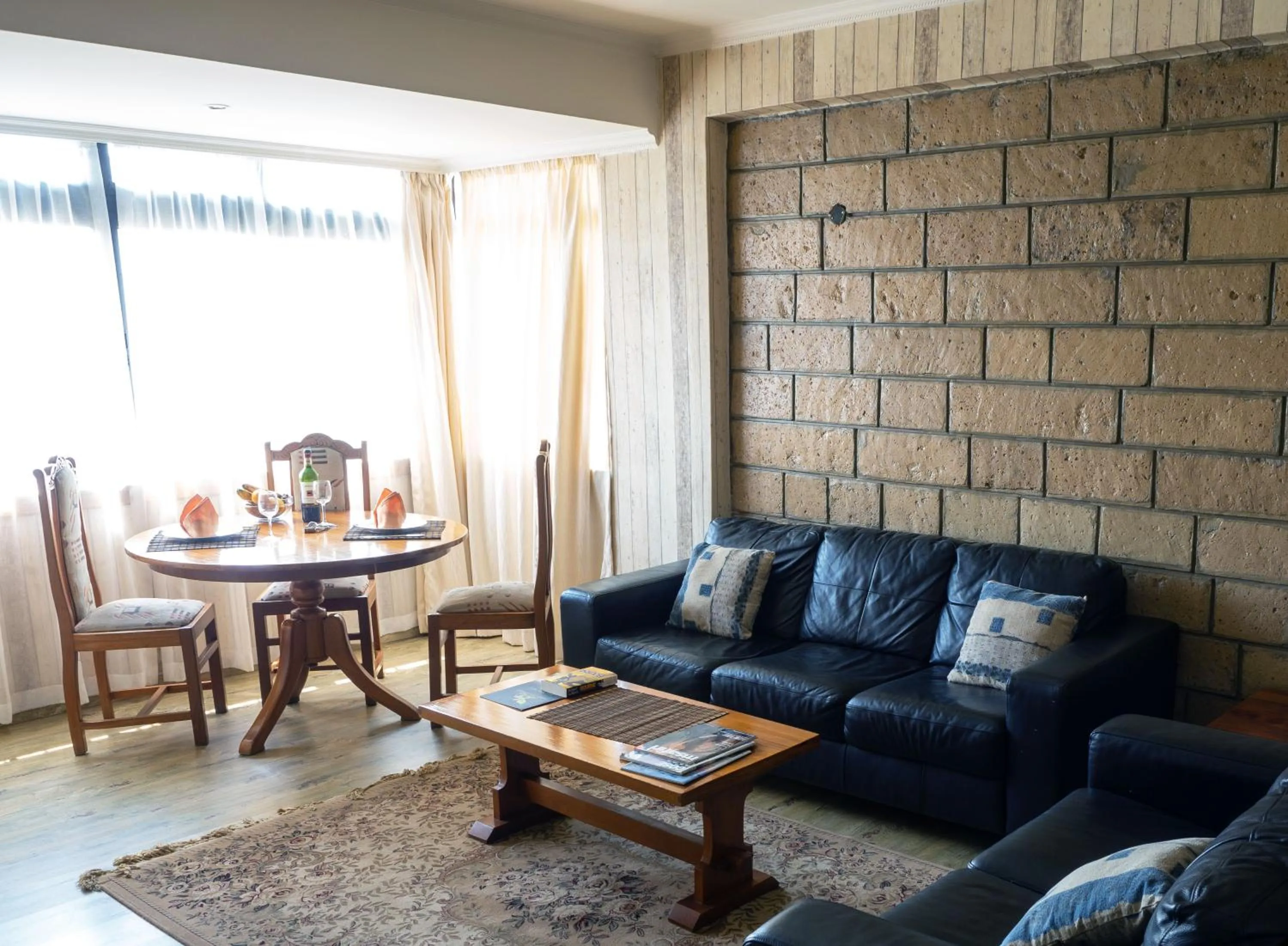 Seating area in Kates Apartments