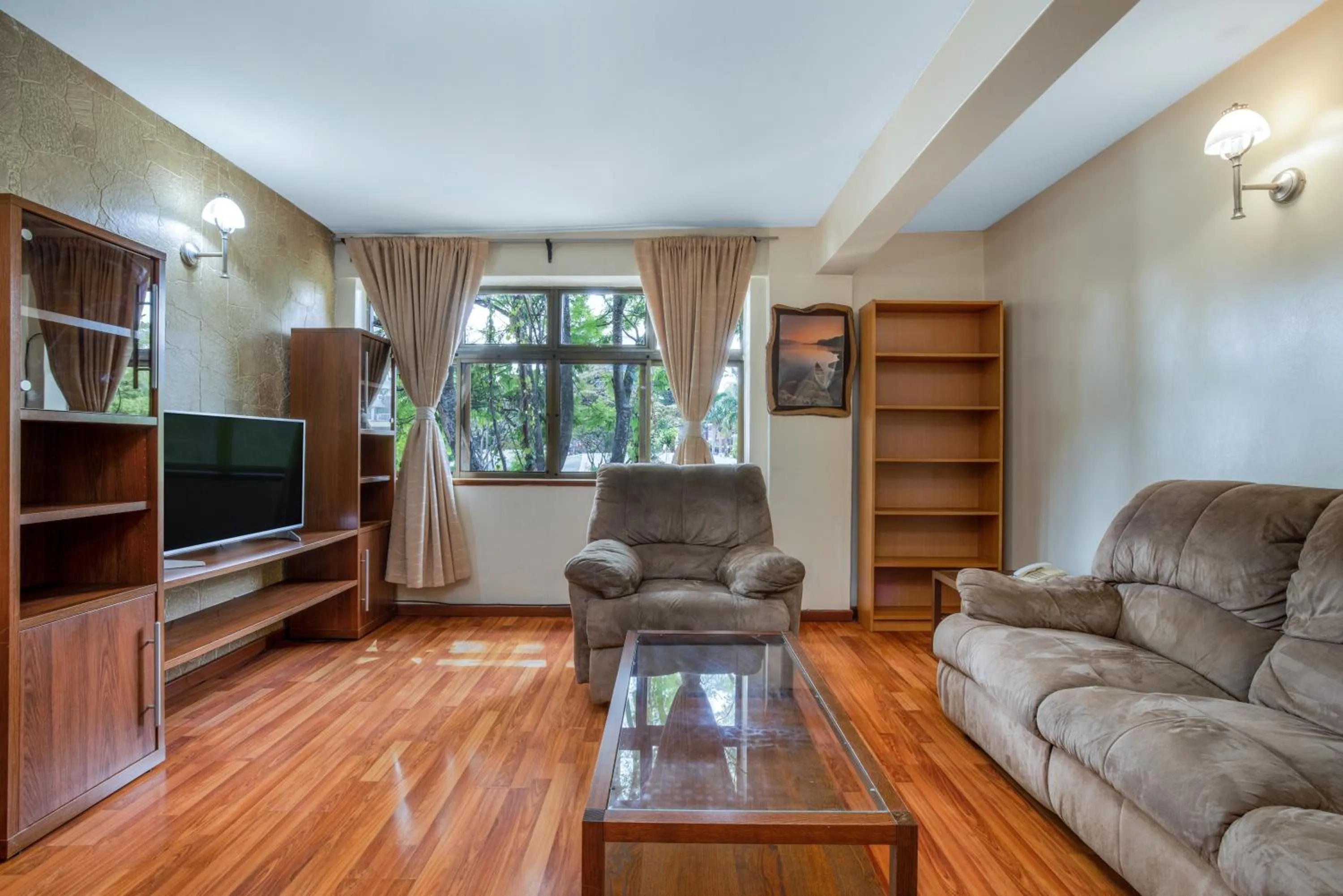 Living room in Kates Apartments