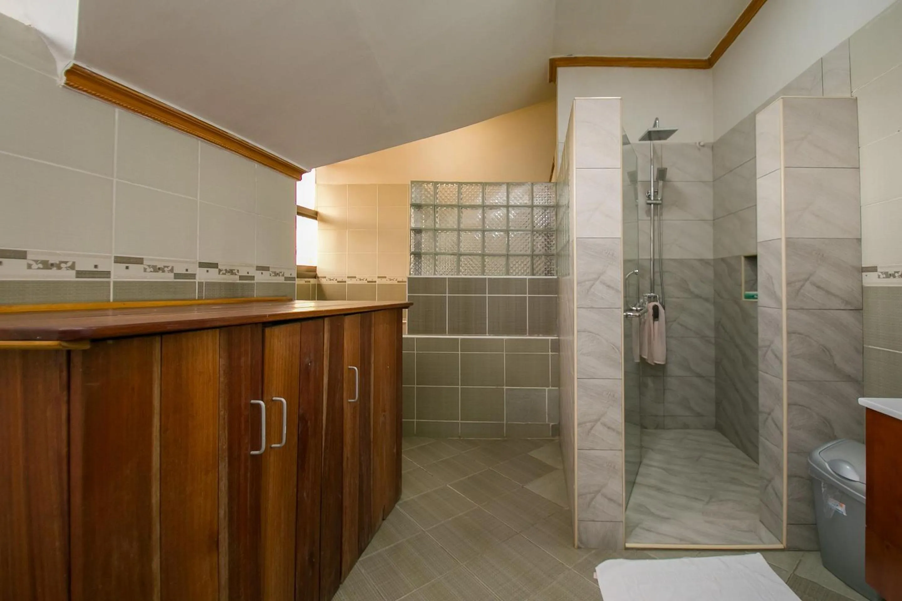 Shower in Kates Apartments