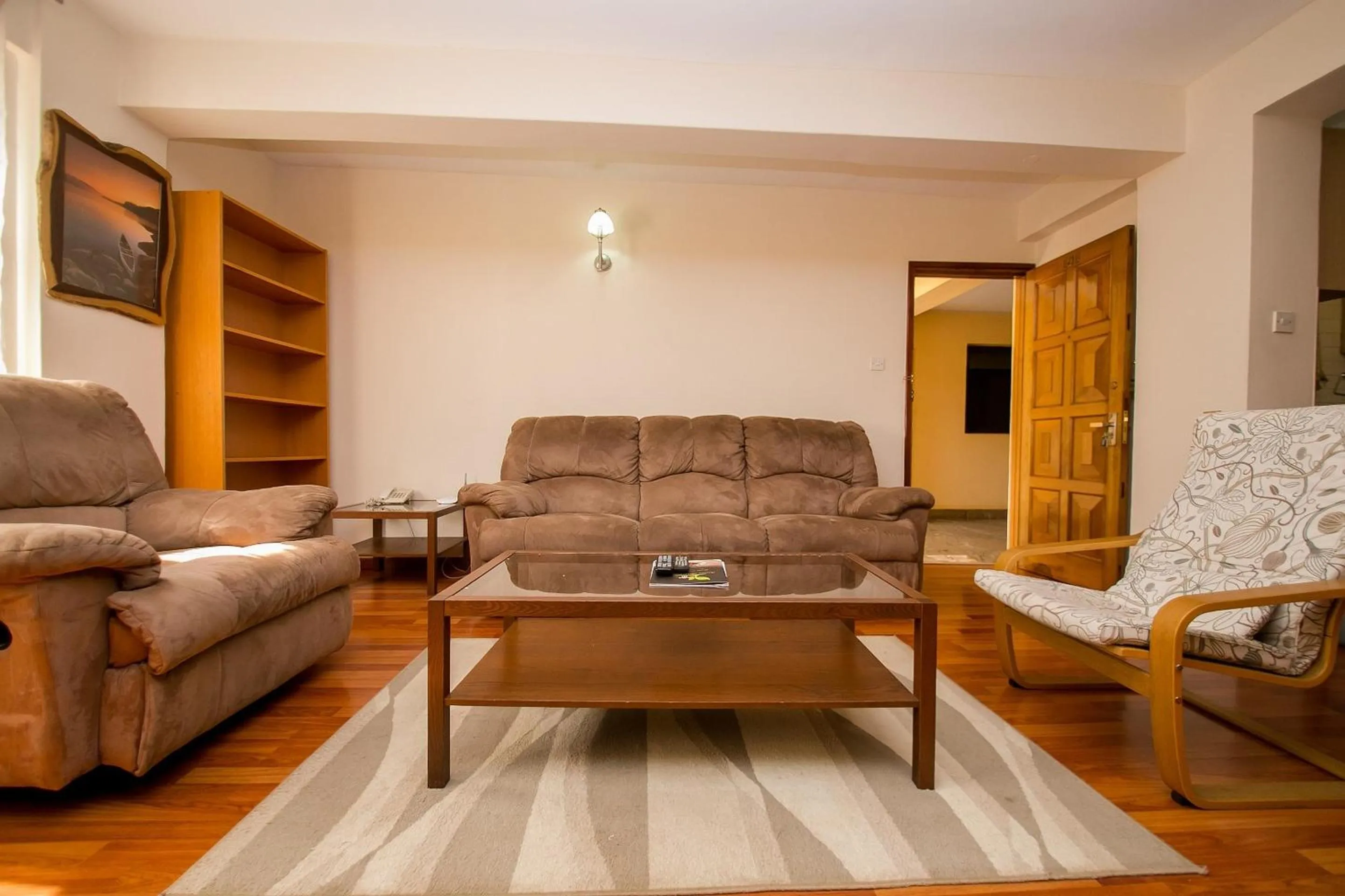 Living room in Kates Apartments