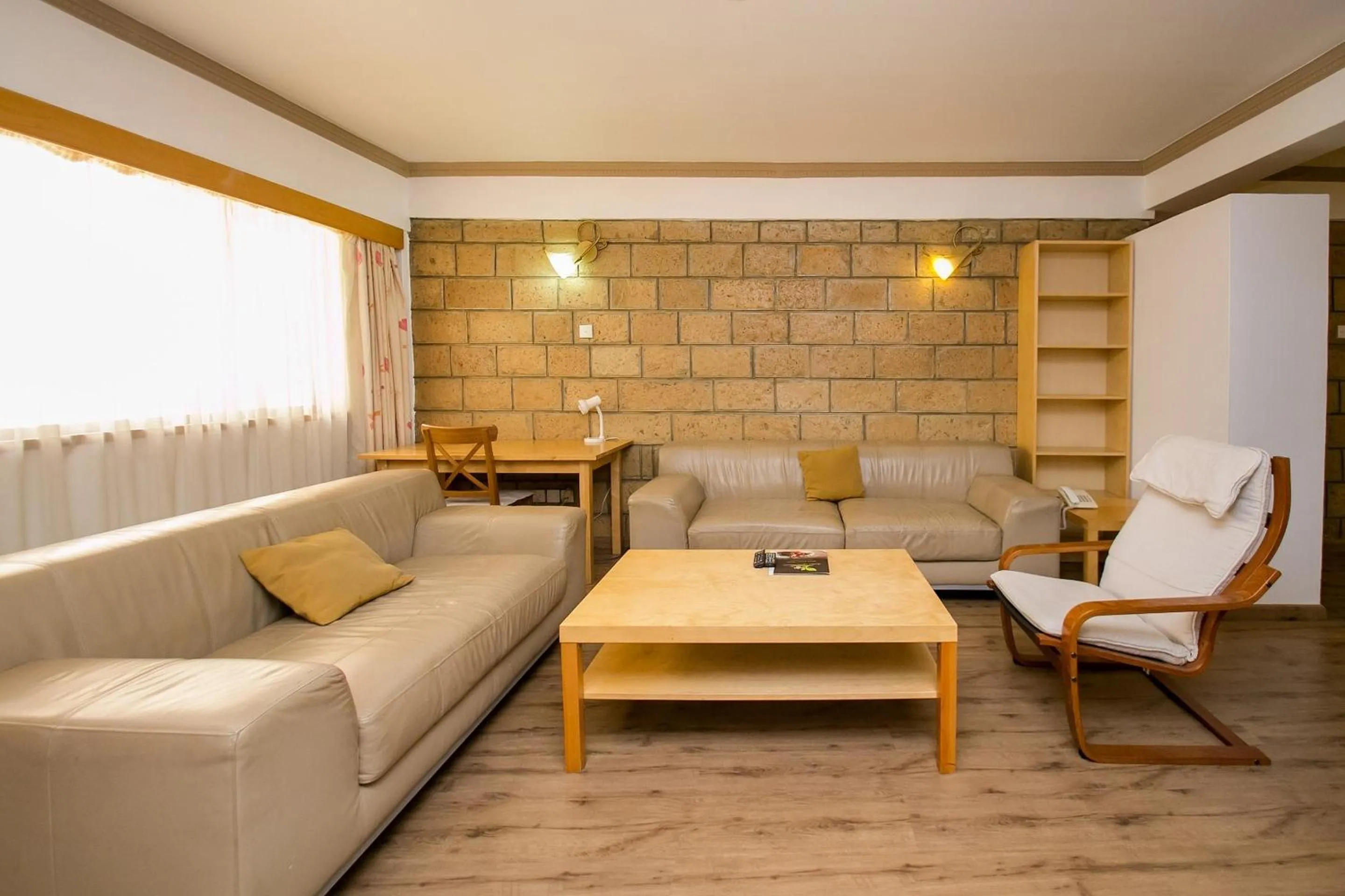 Living room in Kates Apartments