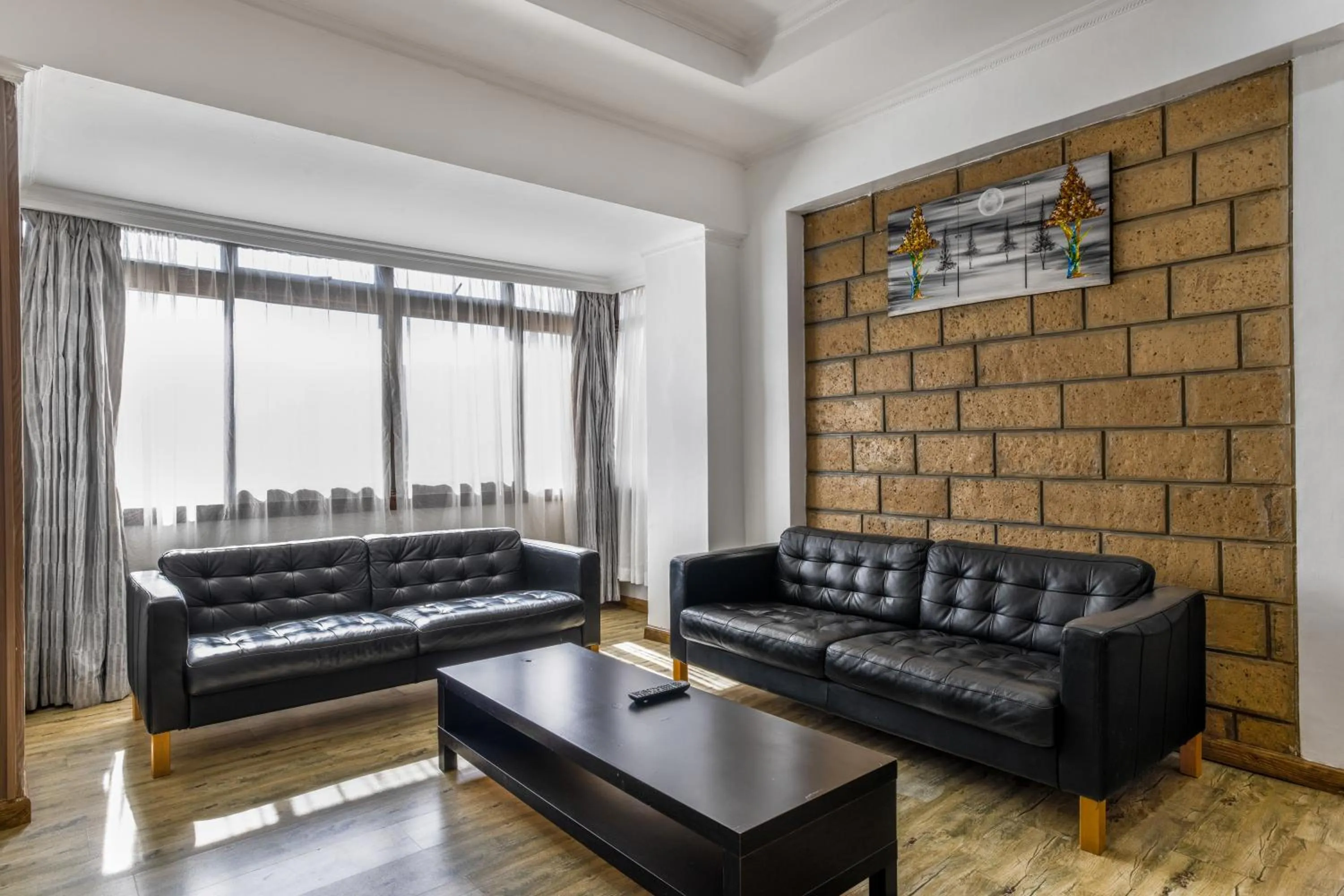 Living room in Kates Apartments