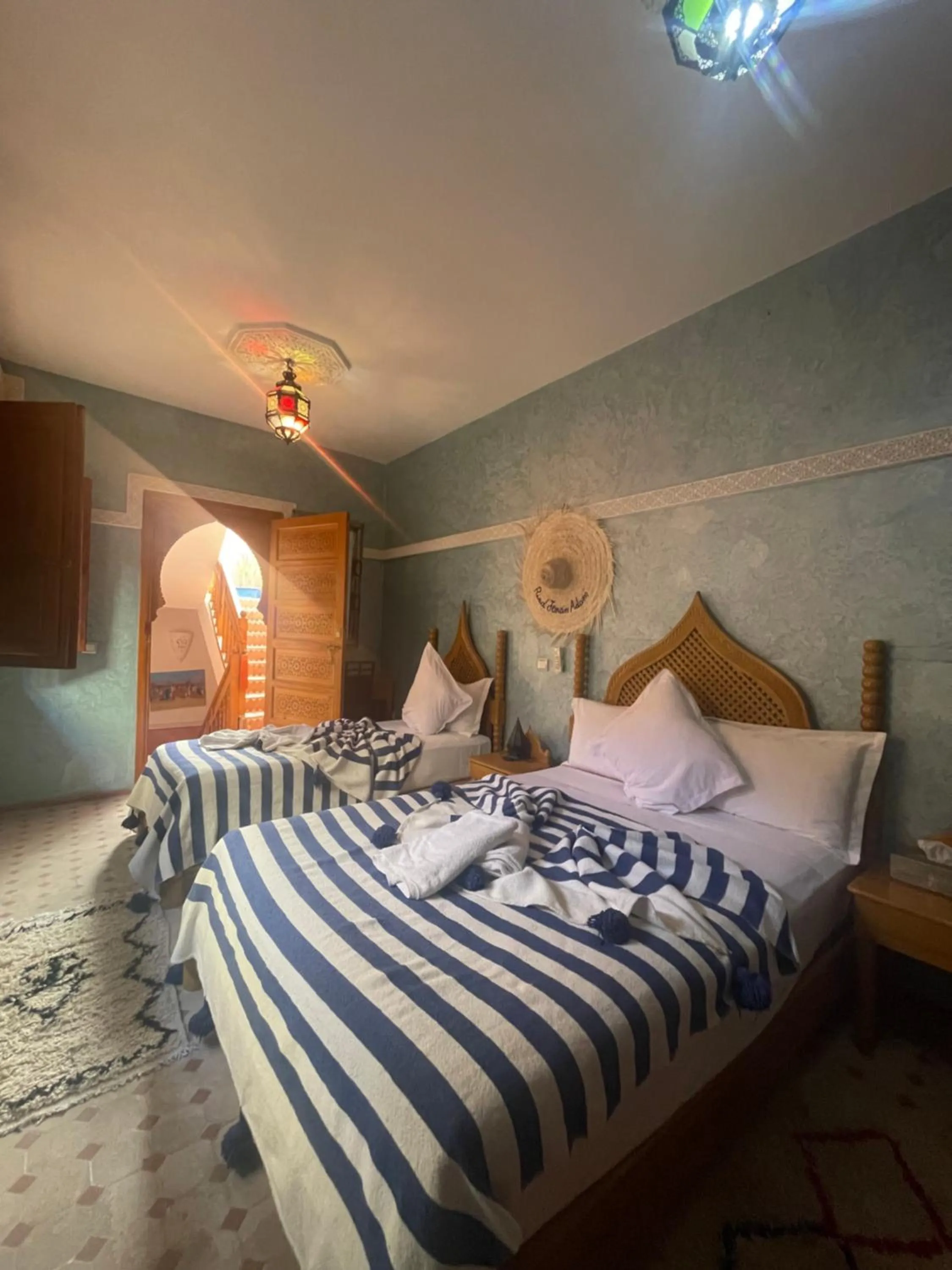 Bed in Riad Jenan Adam
