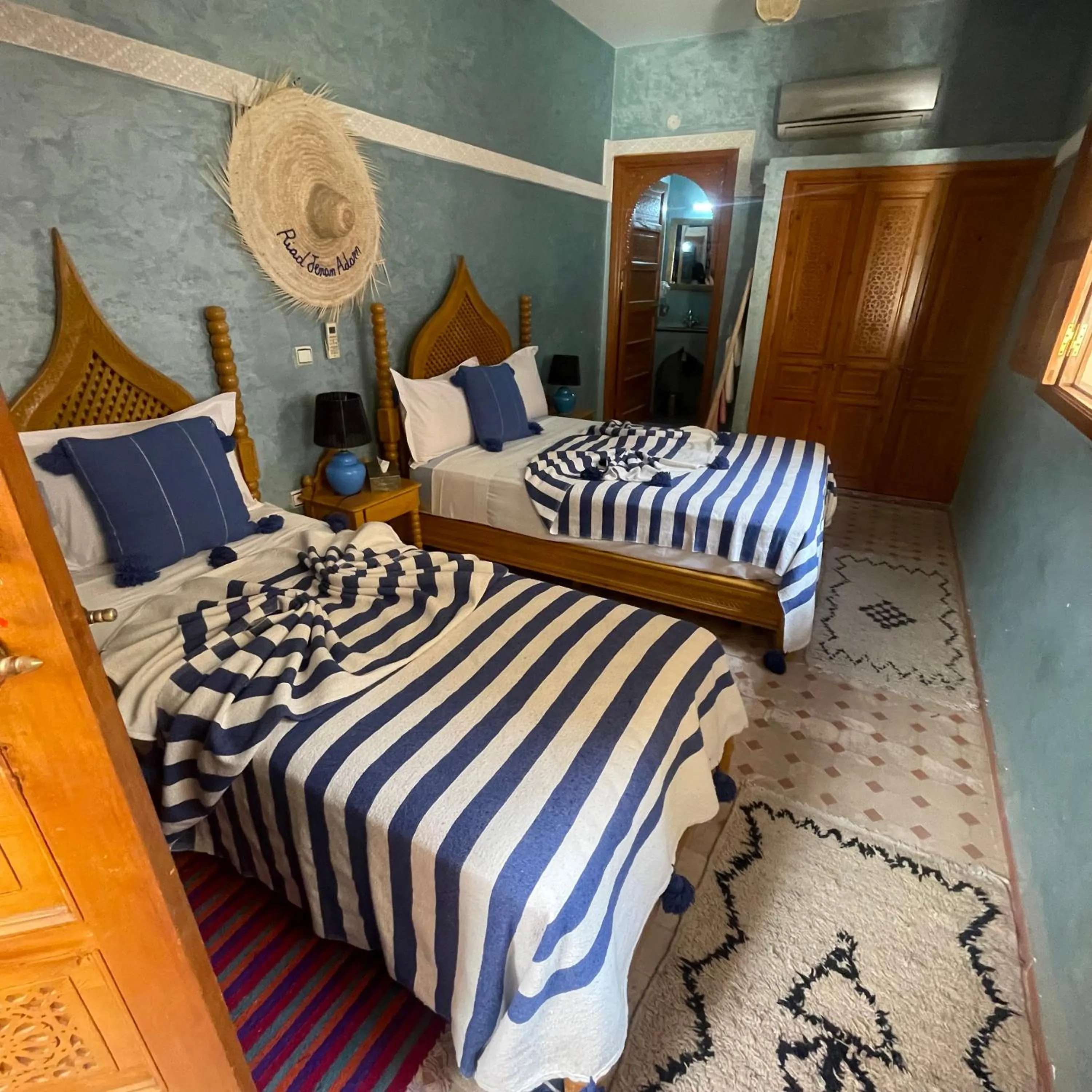 Bed in Riad Jenan Adam