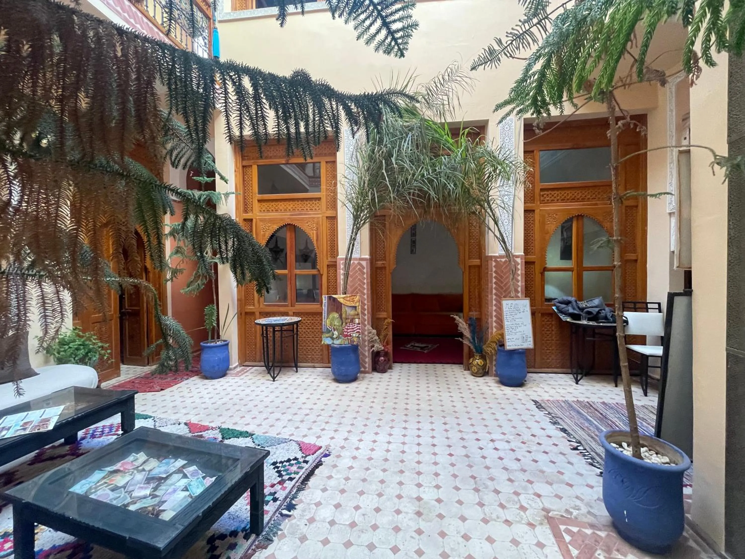 Living room in Riad Jenan Adam