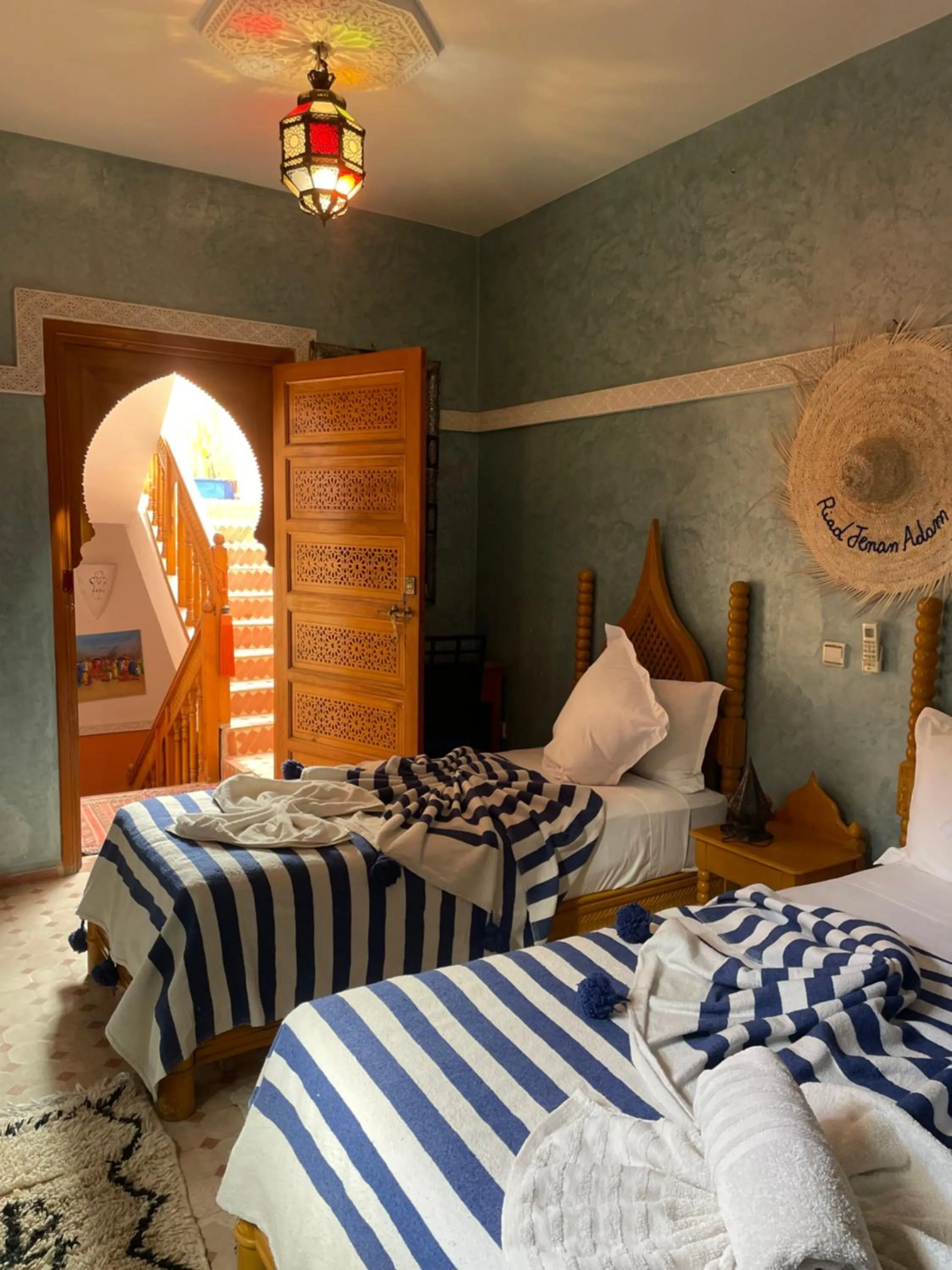 Bed in Riad Jenan Adam