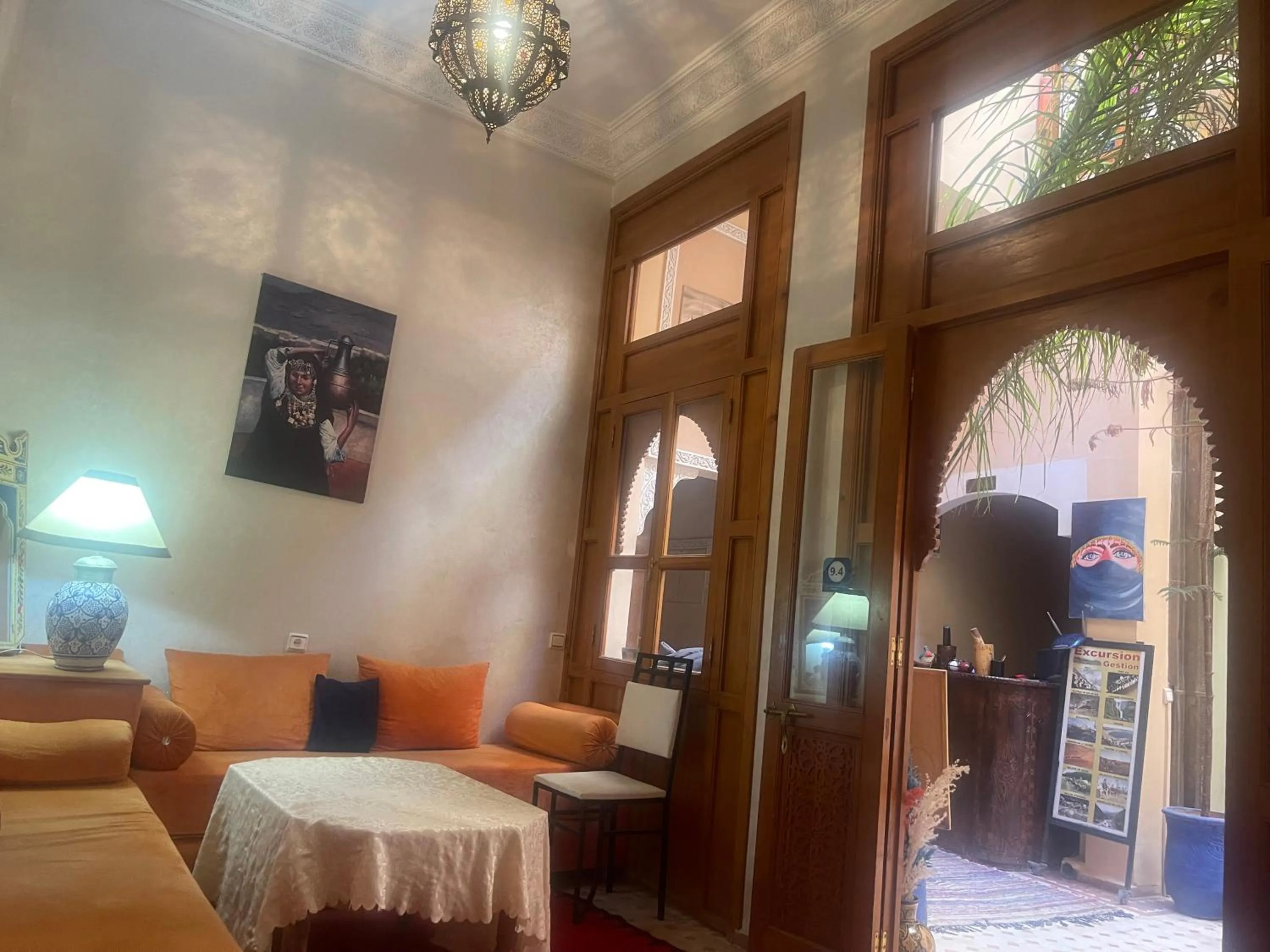 Bed in Riad Jenan Adam