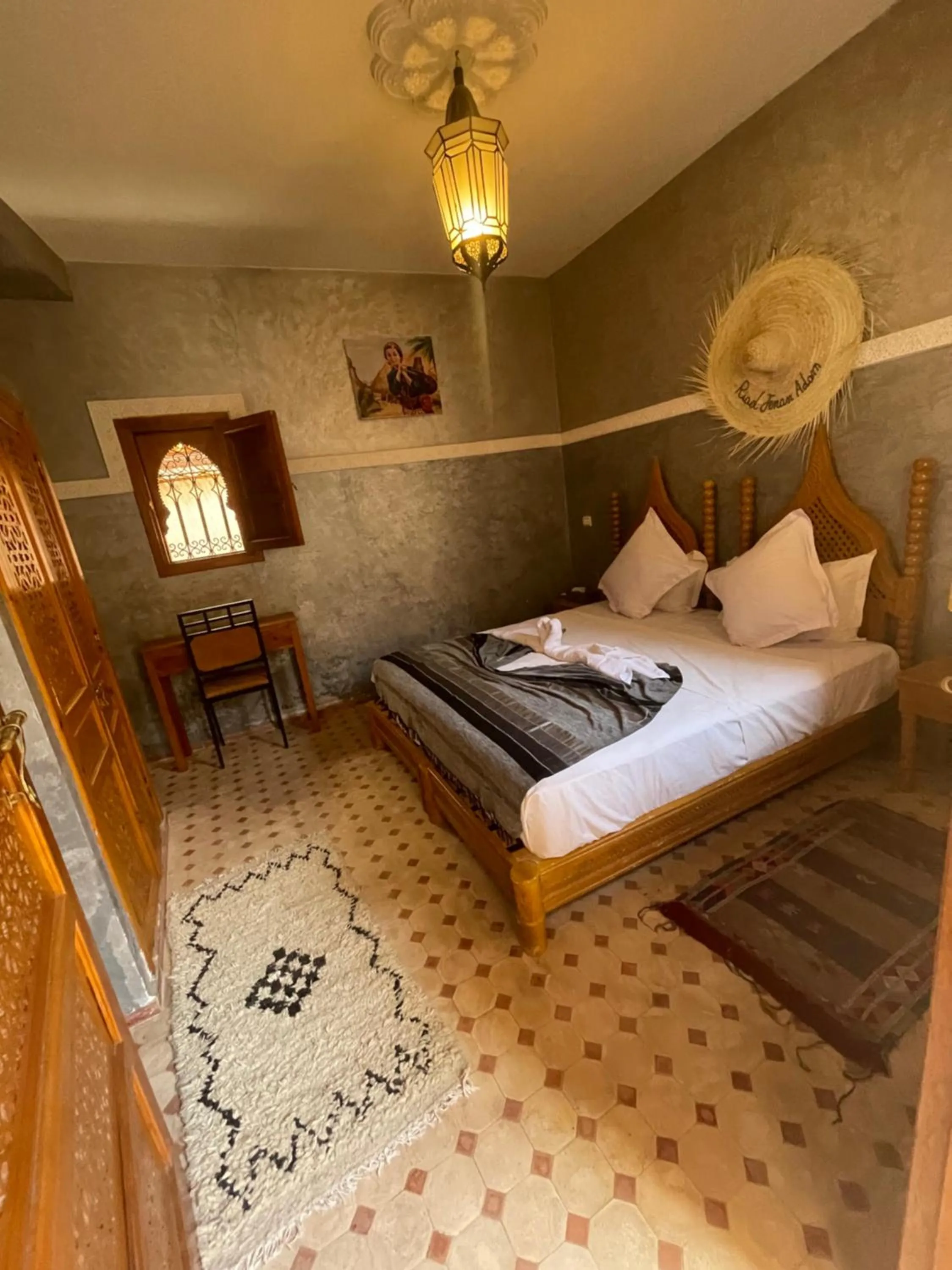 Bed in Riad Jenan Adam