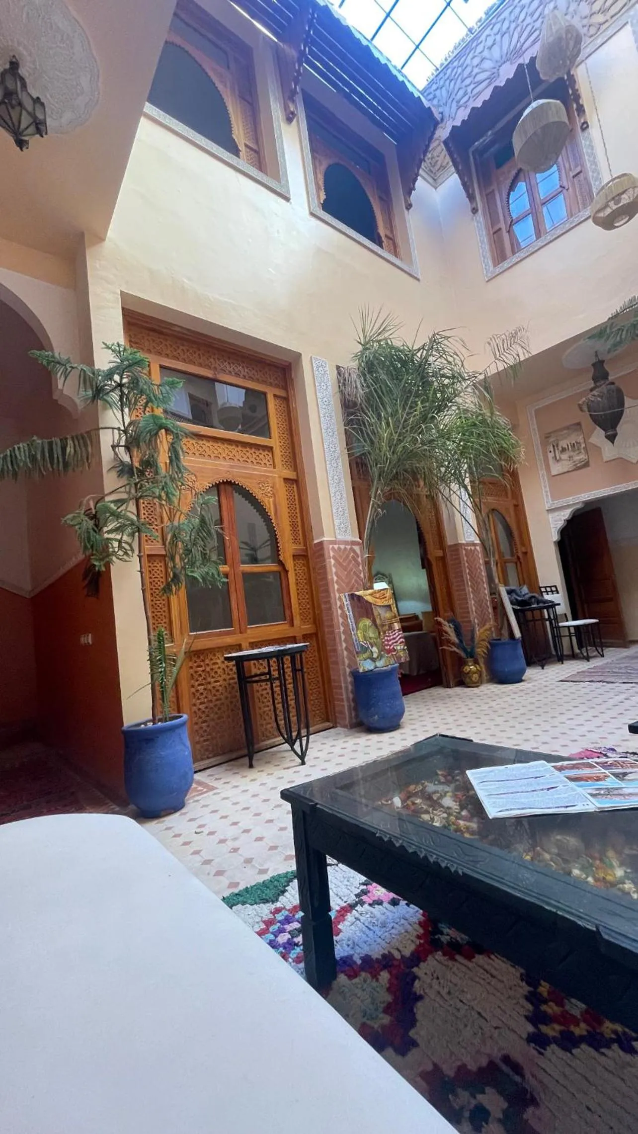 Living room in Riad Jenan Adam